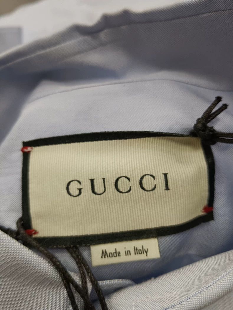 Gucci Gucci Size 15+ Red snake pattern collar shirt 2504-Nextarr Size US S / EU 44-46 / 1 - 5 Thumbnail