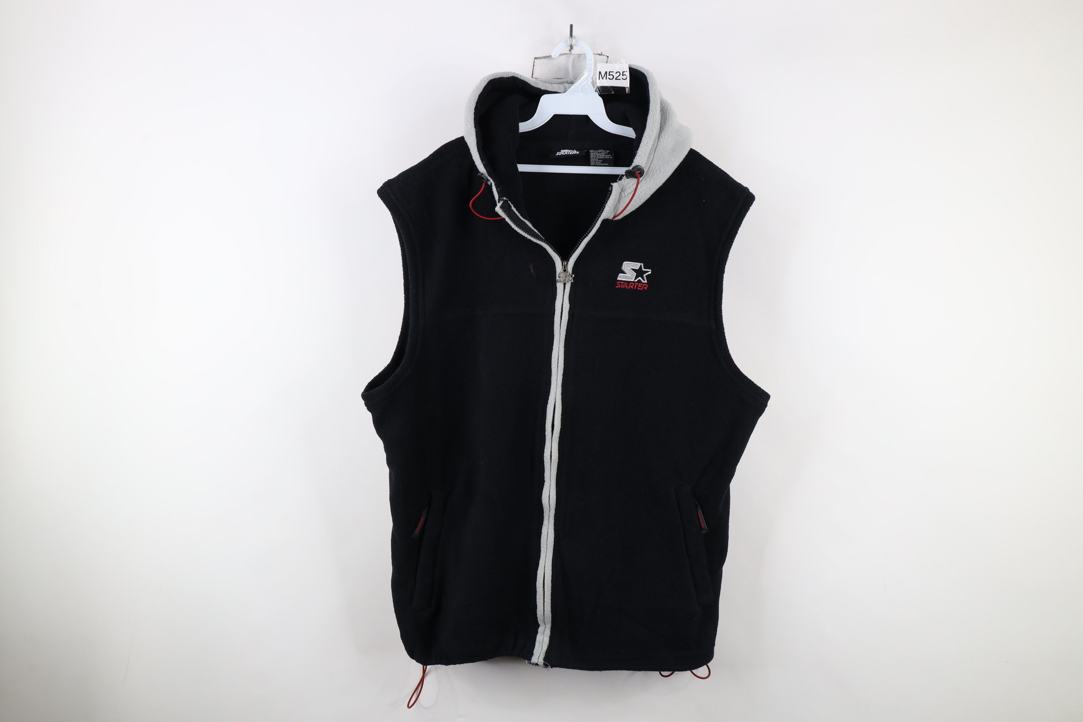 Starter × Vintage Vintage 90s Starter Spell Sleeveless Fleece Hoodie Jacket Size US L / EU 52-54 / 3 - 1 Thumbnail