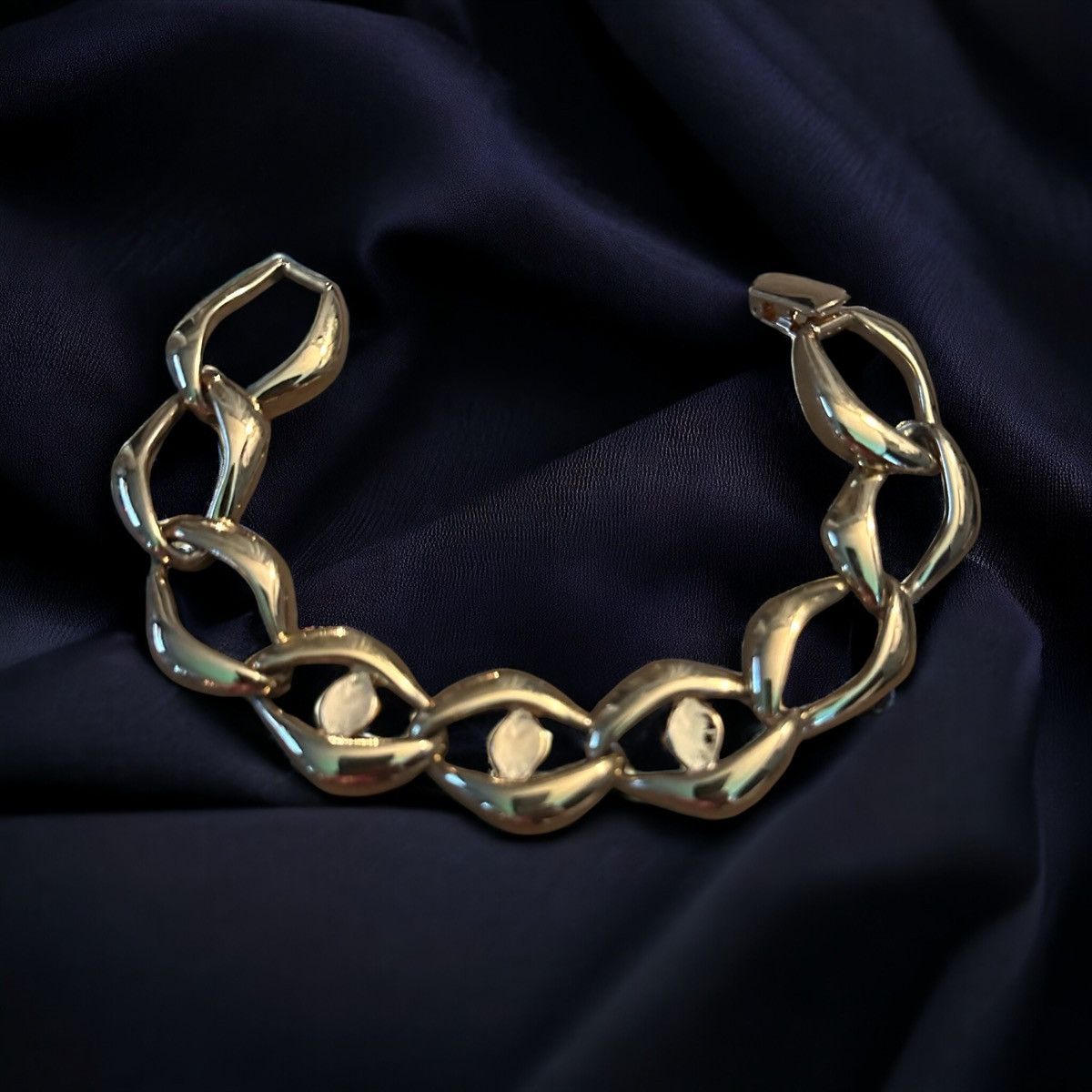 Vintage Vintage Napier chunky link bracelet Size ONE SIZE - 1 Thumbnail