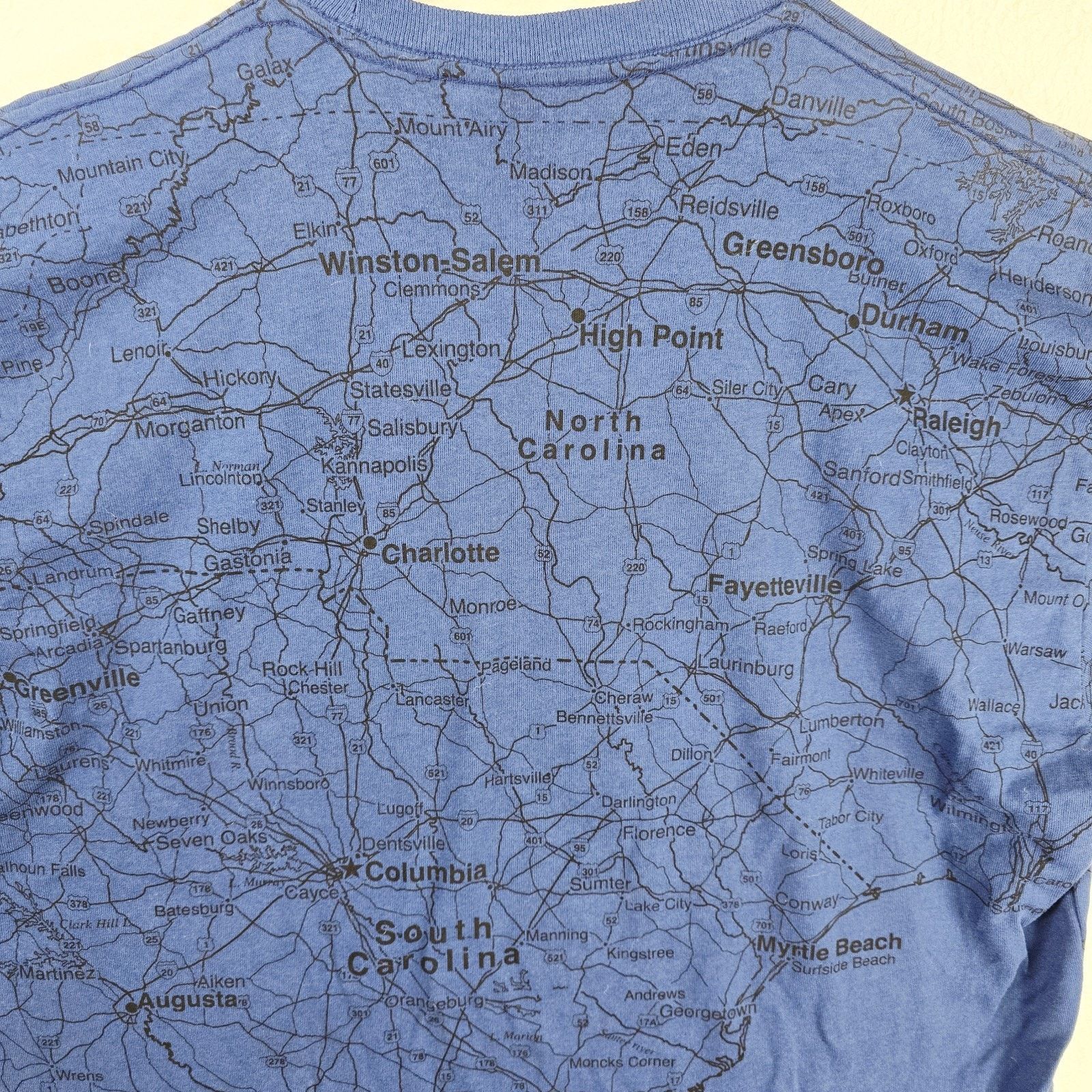Other NWT Vintage State Of Mine South Carolina Map AOP Shirt Large Size US L / EU 52-54 / 3 - 8 Thumbnail
