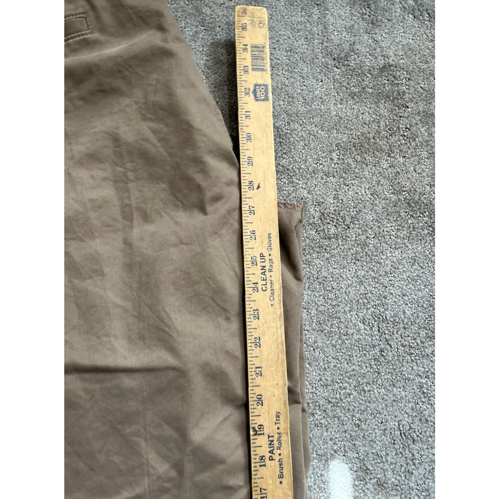 Haggar Haggar Pants Mens Dress Flat Front 40x28 Brown Chino Straight Front Classic Fit Belt Loops 40 Waist Regular Size Type Pants Size US 40 / EU 56 - 6 Thumbnail