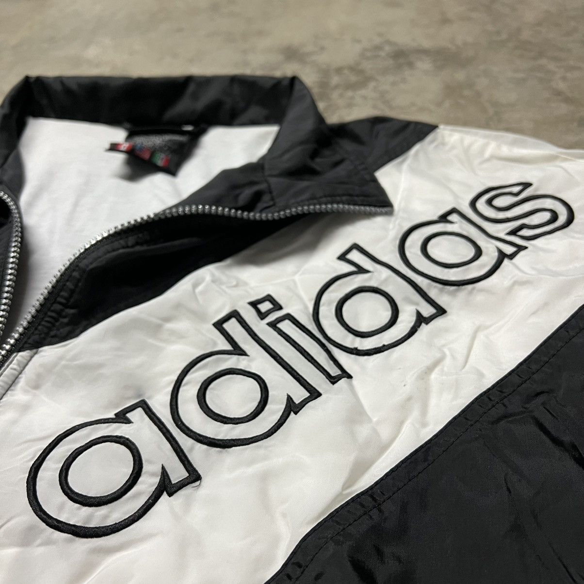 Adidas × Vintage Vintage 90’s Adidas Full-Zip Windbreaker Track Jacket Size US L / EU 52-54 / 3 - 4 Thumbnail
