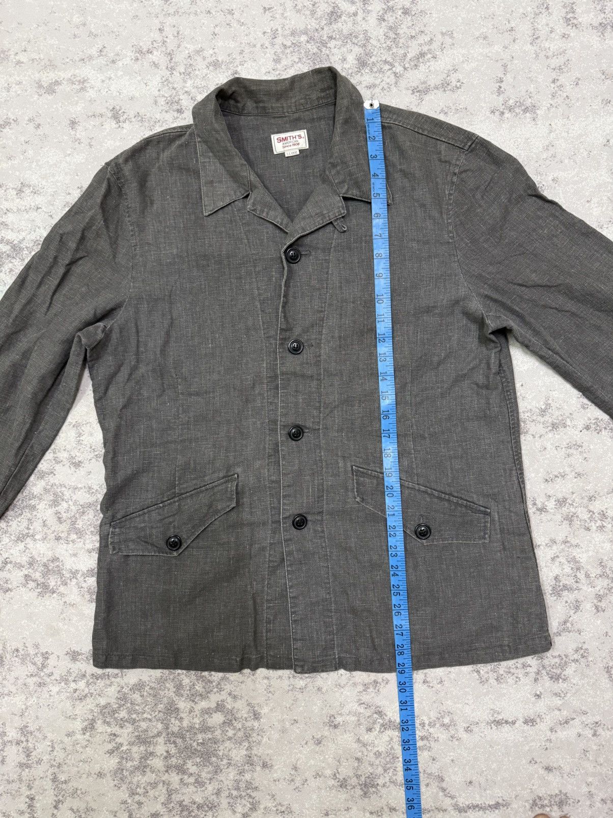 Smith's American Smith’s American Chambray Faded Black Washed Worker Jacket Size US M / EU 48-50 / 2 - 17 Thumbnail
