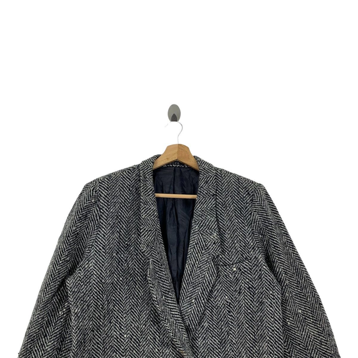 Japanese Brand ROPE Japanese Brand Designer Herringbone Wool Blazer Coat Size M / US 6-8 / IT 42-44 - 5 Thumbnail