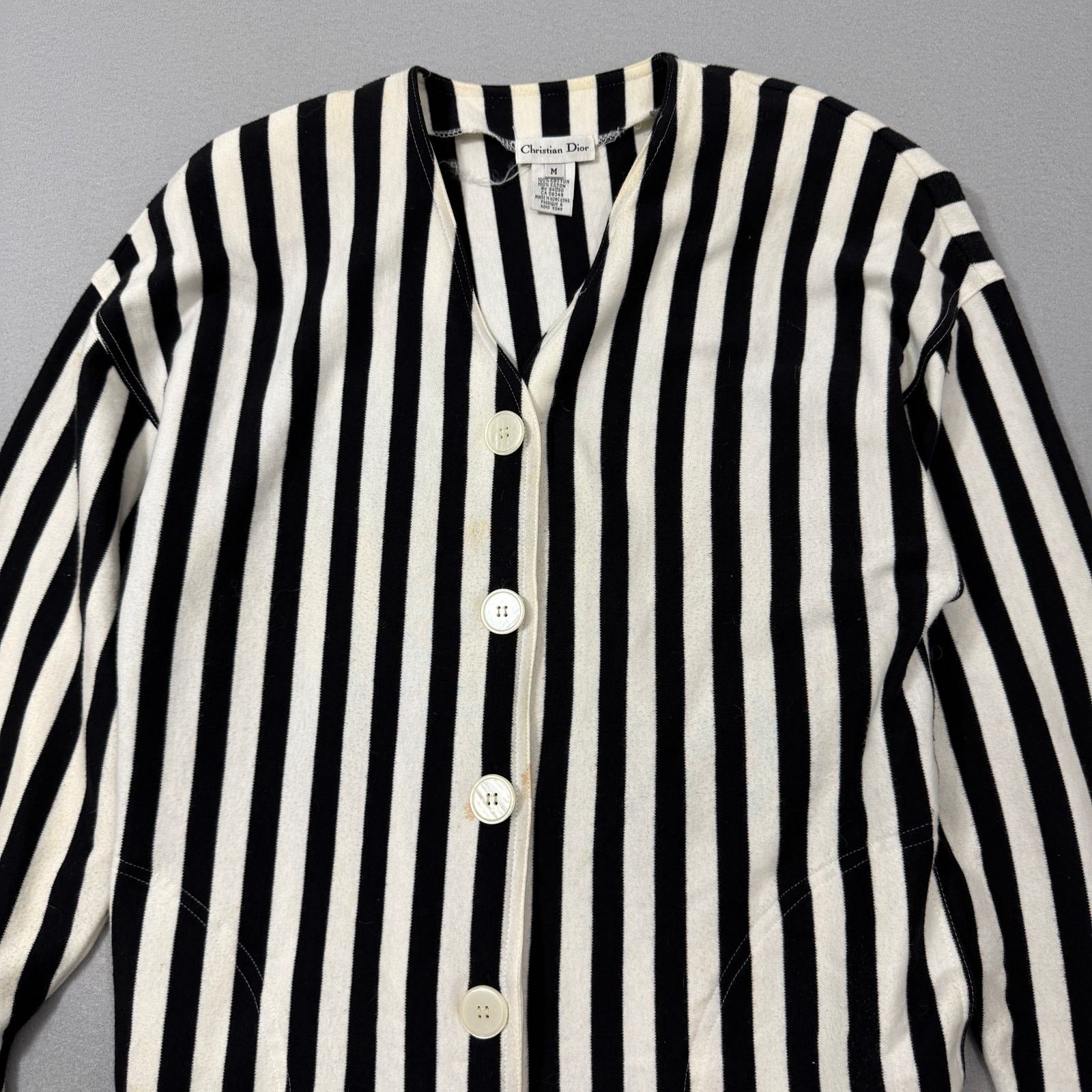 Vintage Vintage Christian Dior Cardigan Jacket Women's Medium Black Size M / US 6-8 / IT 42-44 - 2 Thumbnail