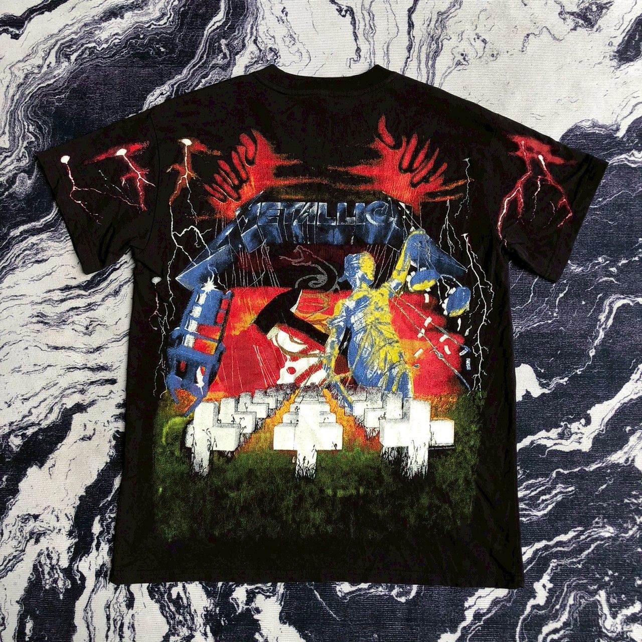 R13 R13 x Metallica 2017 "Master of Puppets" All Over Print Tee Size US S / EU 44-46 / 1 - 2 Thumbnail