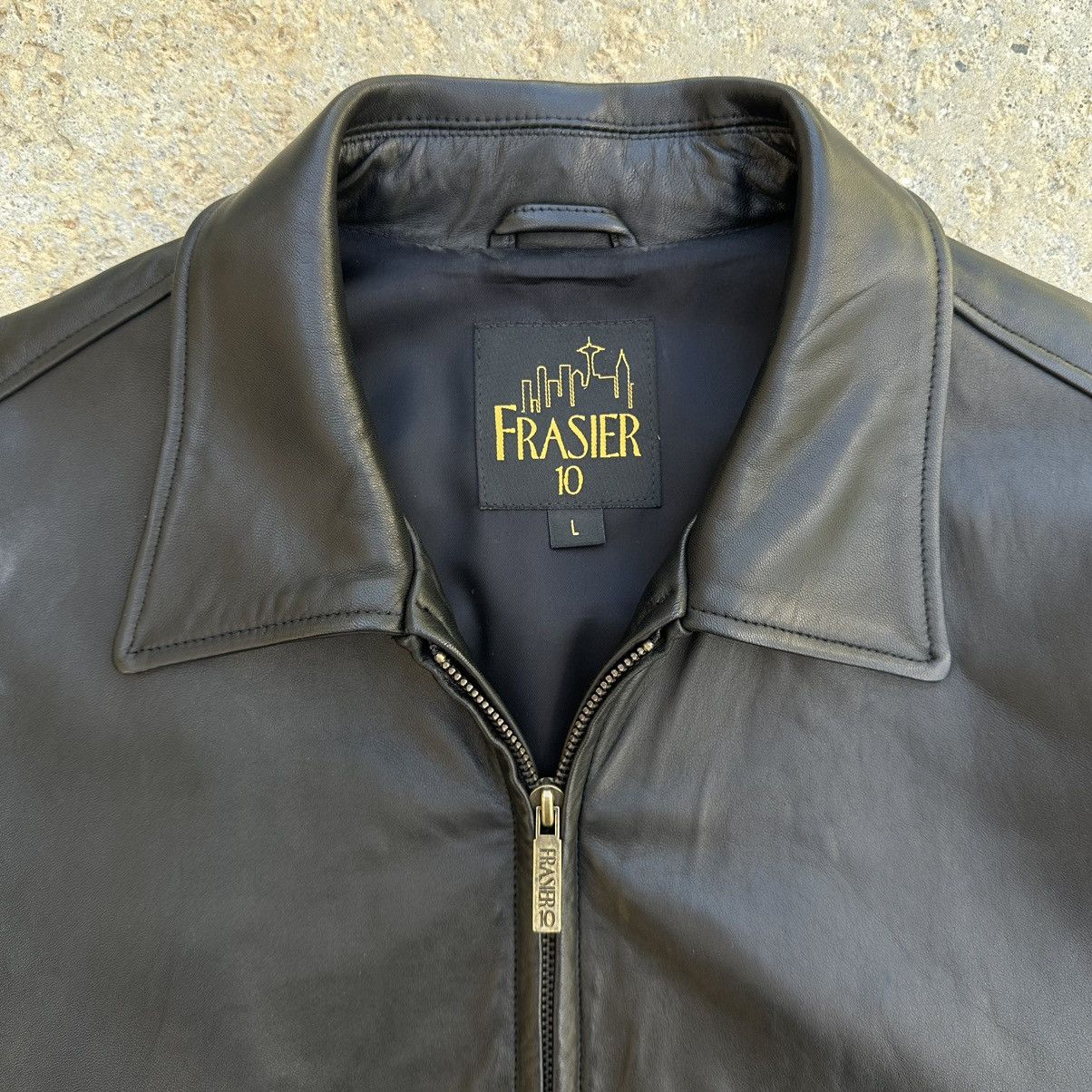 Other VTG 90’s Frasier Cast & Crew Branded Leather Jacket Size US L / EU 52-54 / 3 - 3 Thumbnail