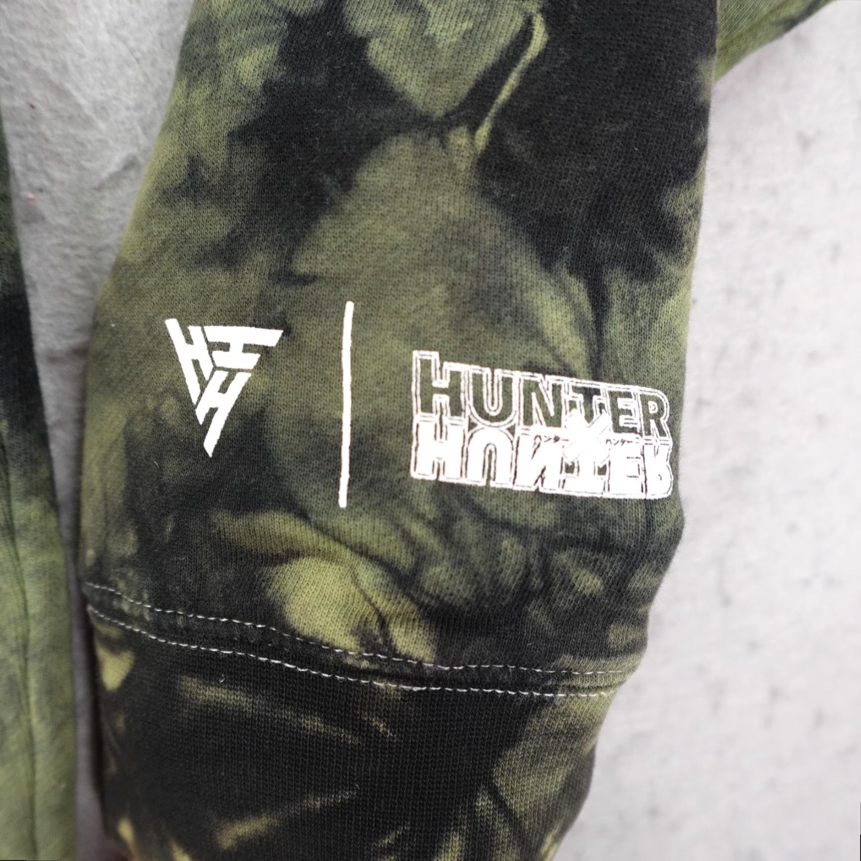 Hypland Hypland Hoodie Men Medium Green Black Tie Dye Anime Gon Freecss Sweatshirt Size US M / EU 48-50 / 2 - 4 Thumbnail