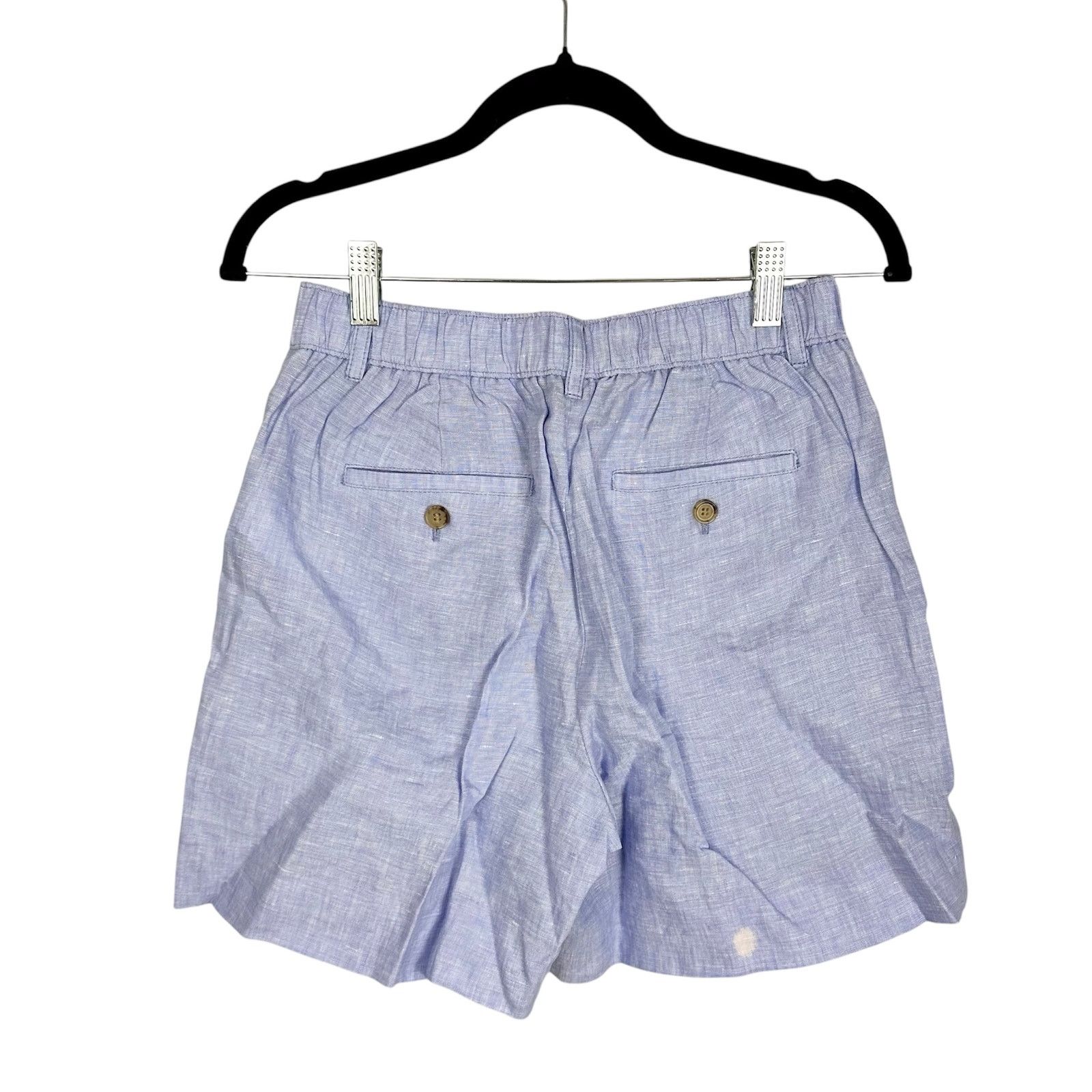 J.Crew J.CREW 6" Harbor Short Linen French Blue Sz 2XS Preppy Size 24" / US 00 / IT 34 - 6 Thumbnail