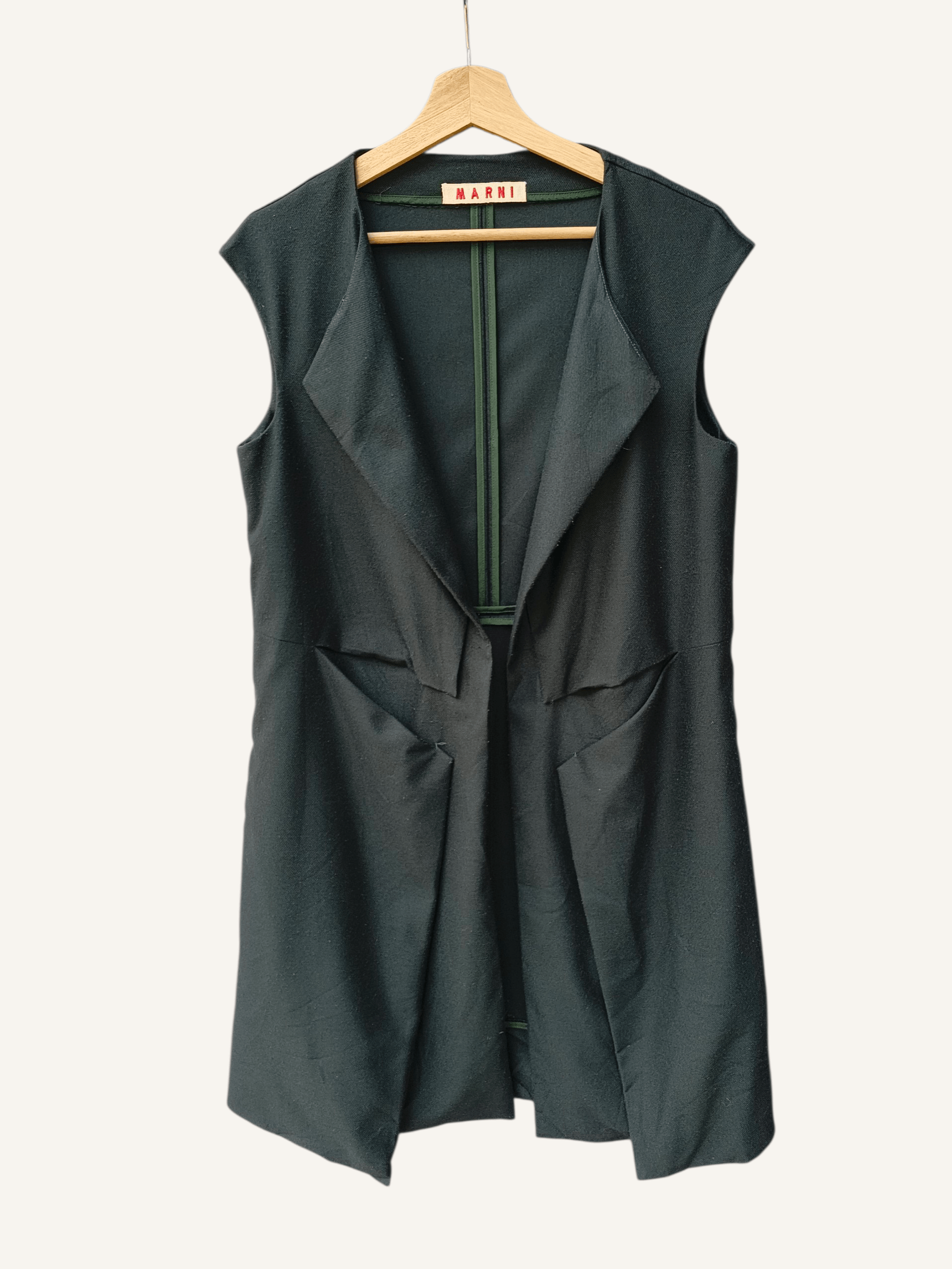 Marni Marni sleeveless Wool long jacket Size M / US 6-8 / IT 42-44 - 1 Thumbnail