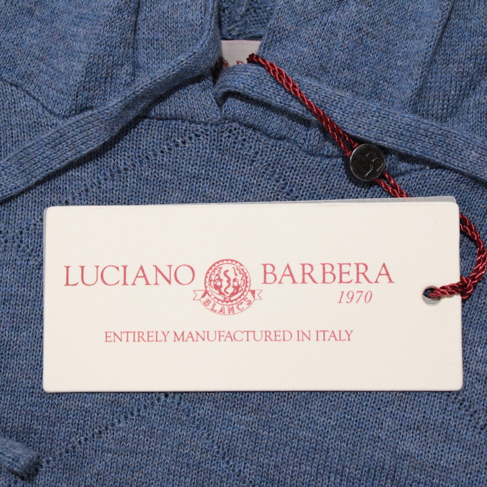 Luciano Barbera Luciano Barbera Sweater Size US M in Blue Size US M / EU 48-50 / 2 - 2 Thumbnail