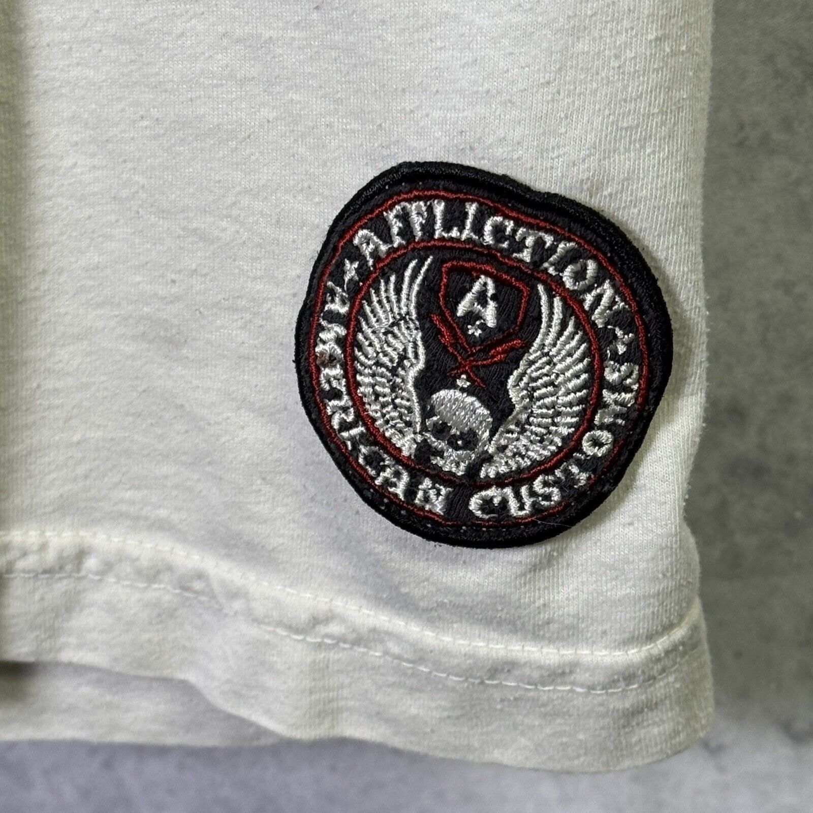 Affliction Affliction American Customs T Shirt Mens XL White Short Sl Size US XL / EU 56 / 4 - 9 Thumbnail
