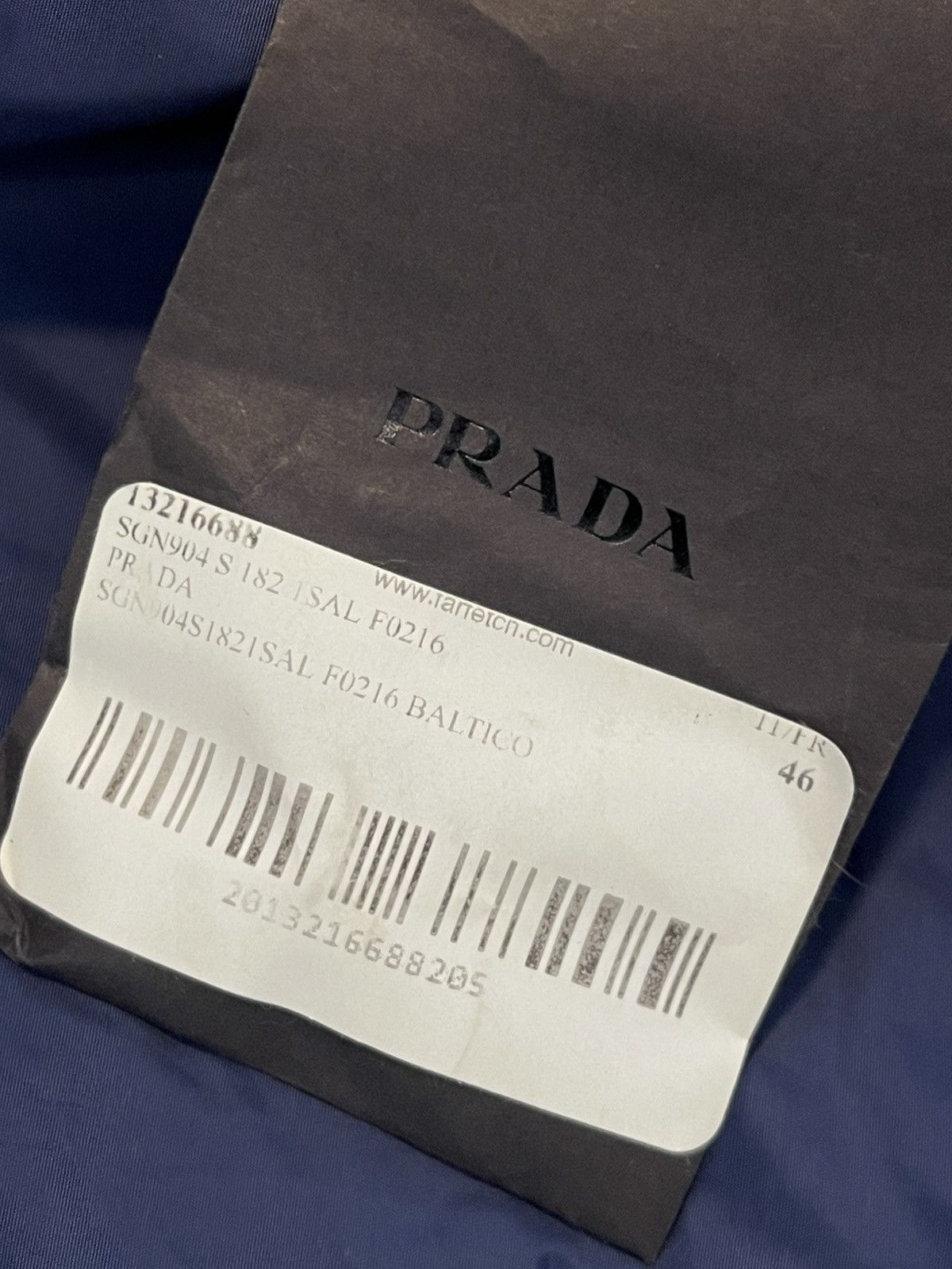 Prada Prada Blue Nylon Logo Jacket BNWT $1790 RETAIL Size US S / EU 44-46 / 1 - 14 Thumbnail