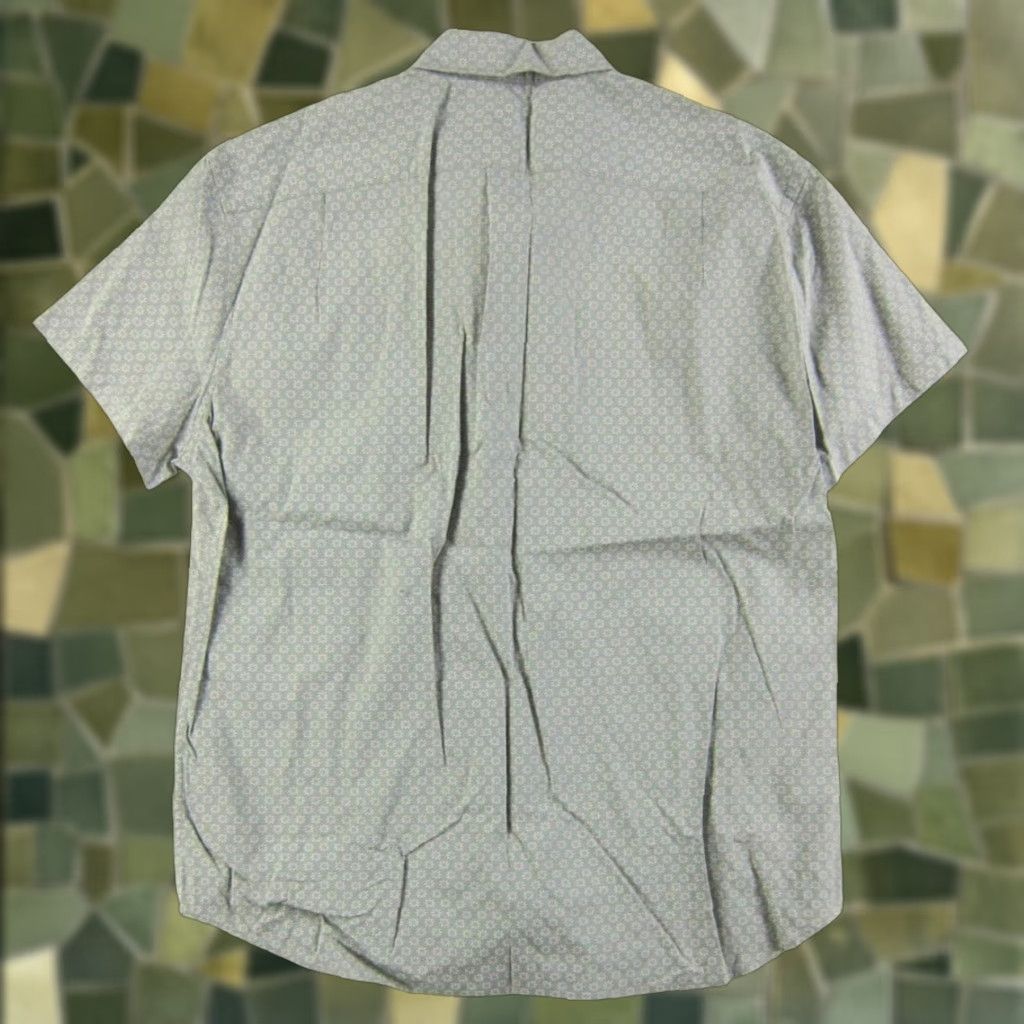 J.Crew J.Crew Flex Washed Cotton Green Floral Short Sleeve Button Down Shirt Men L Size US L / EU 52-54 / 3 - 1 Thumbnail