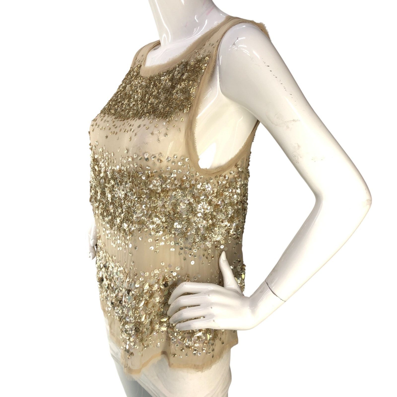 Allsaints Allsaints All Saints Size 4 Top Restrain Beaded TINY FLAW Size S / US 4 / IT 40 - 4 Thumbnail