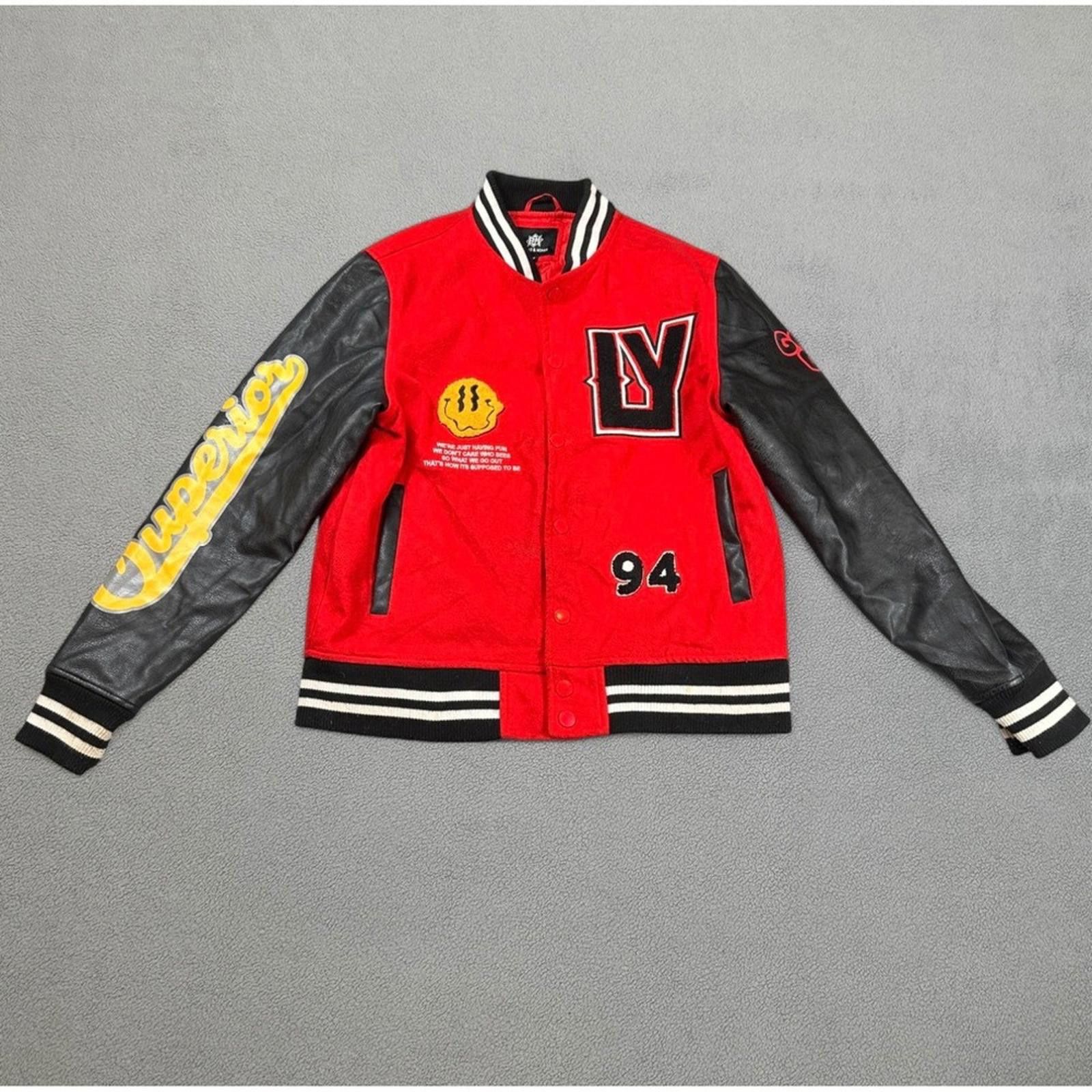 Other Bleecker & Mercer Varsity Jacket Men's M Red Black Letterman Size US M / EU 48-50 / 2 - 1 Thumbnail