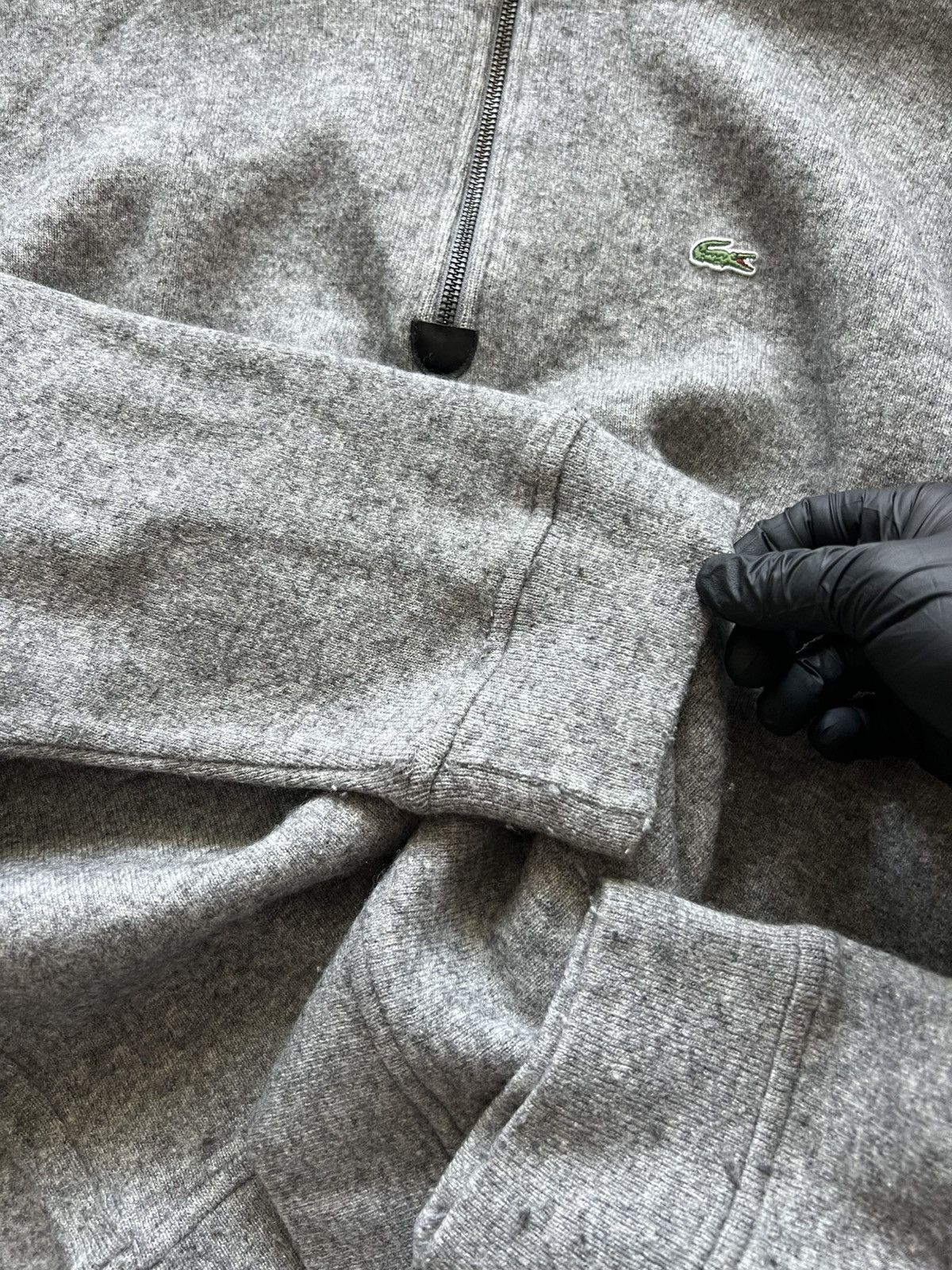 Lacoste Lacoste Jumper 1/4 Zip Sweater Pullover Grey Casual classic Size US XXL / EU 58 / 5 - 11 Thumbnail