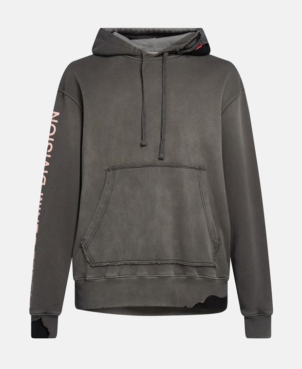Men's Hoodie with spaceship print | Black | Diesel