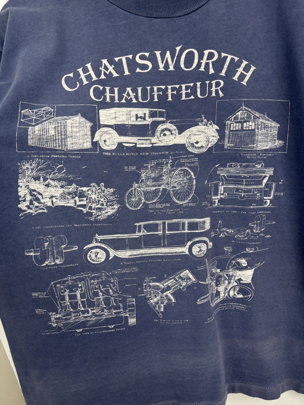 Fruit Of The Loom 🇬🇧 Vintage 90s Chatsworth House The Rolls Royce New Phantom Size US L / EU 52-54 / 3 - 4 Thumbnail