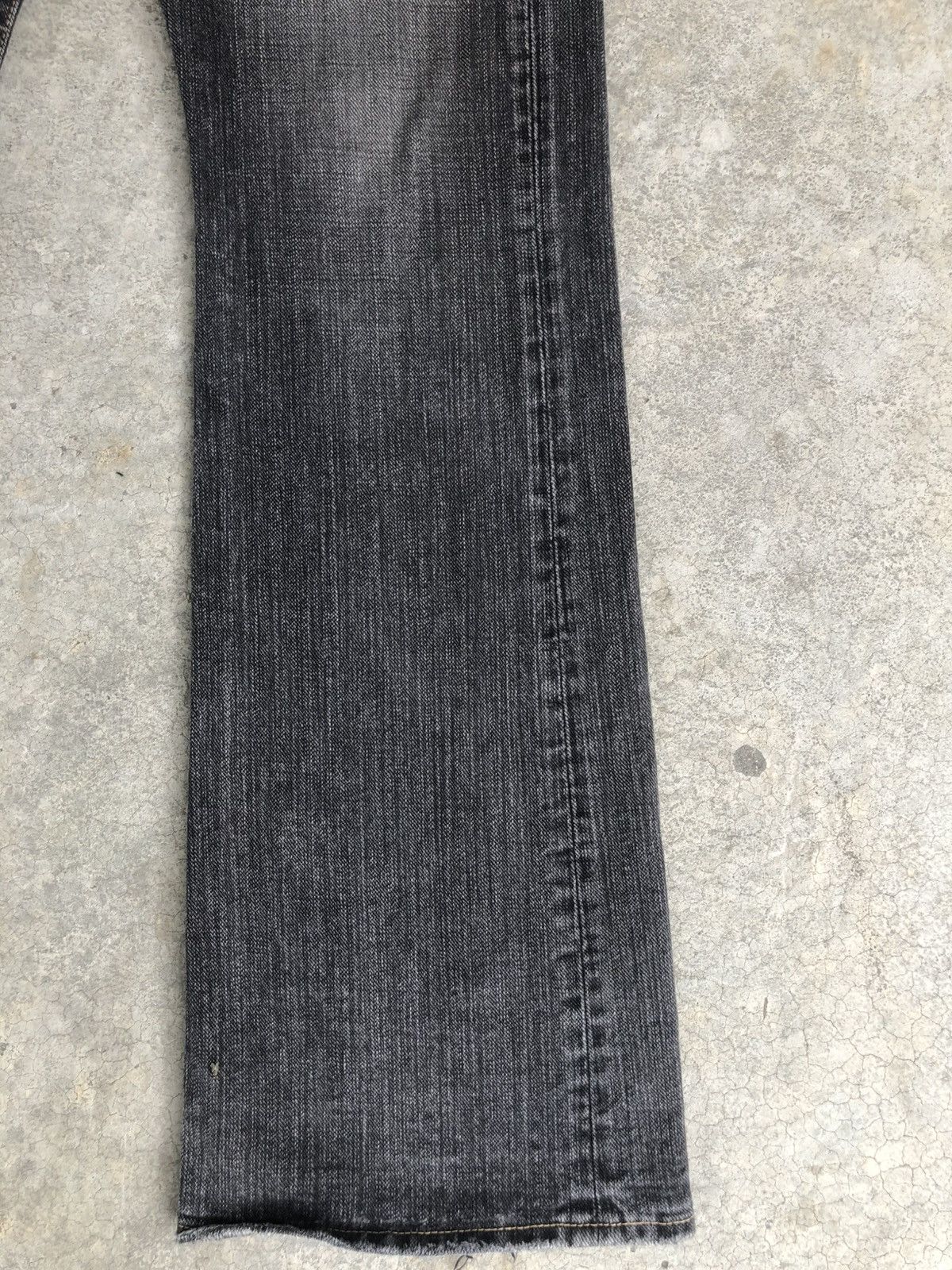 If Six Was Nine Japanese Johnbull Flared Jeans Distressed Denim Size US 32 / EU 48 - 7 Thumbnail