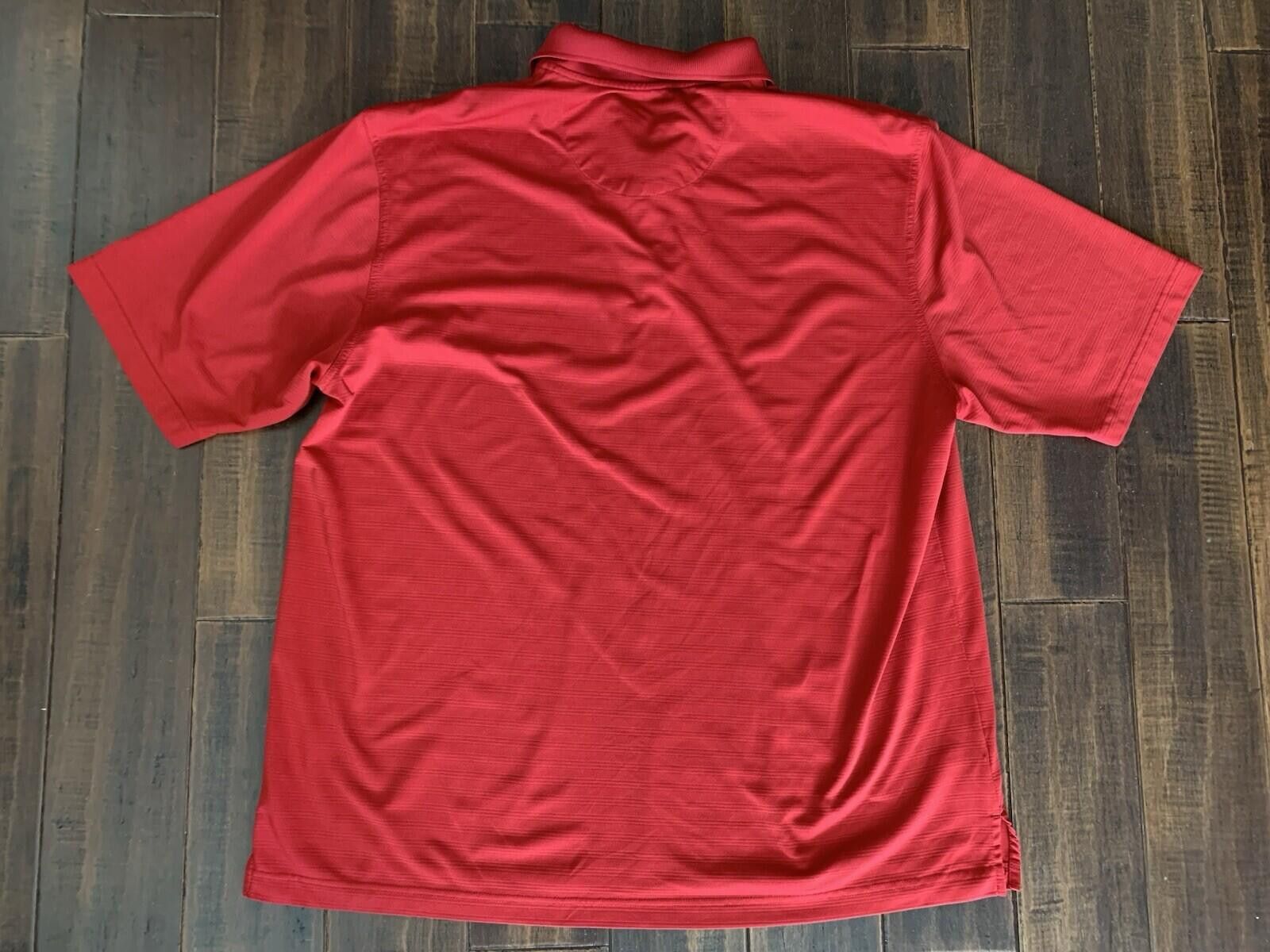 The Unbranded Brand 3XL Tall Short Sleeve Men's Red Polo Shirt Size US XXL / EU 58 / 5 - 2 Thumbnail