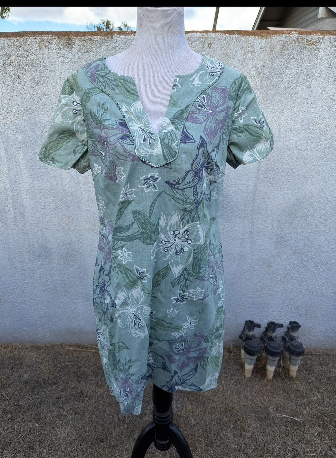 Reyn Spooner New Reyn Spooner Stargazer Short Dress Green Women's 12 Size XL / US 12-14 / IT 48-50 - 1 Thumbnail