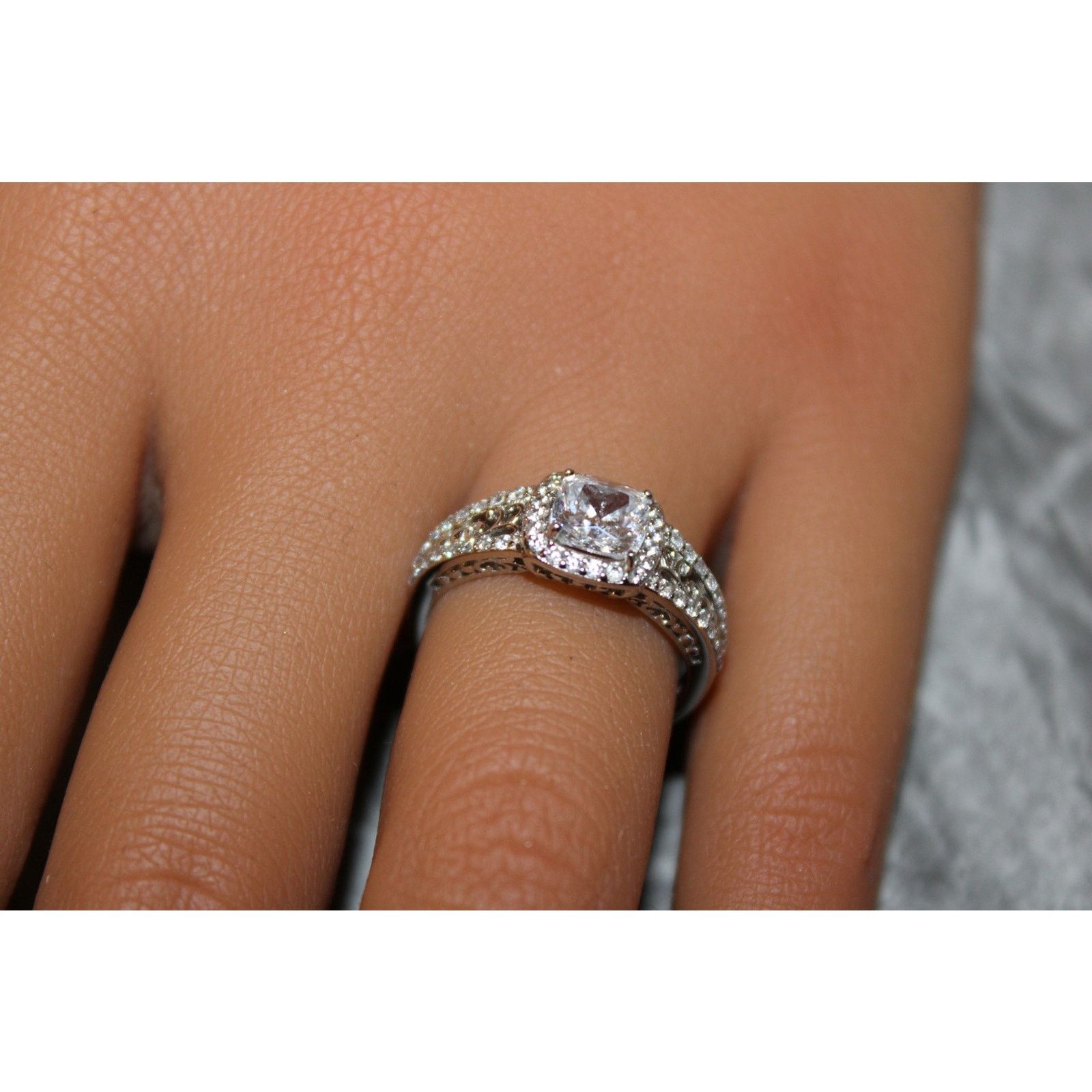 Other Diamonique .925 Sterling 1.25 CTTW CZ Royalty Ring US SZ 7 Size ONE SIZE - 1 Thumbnail