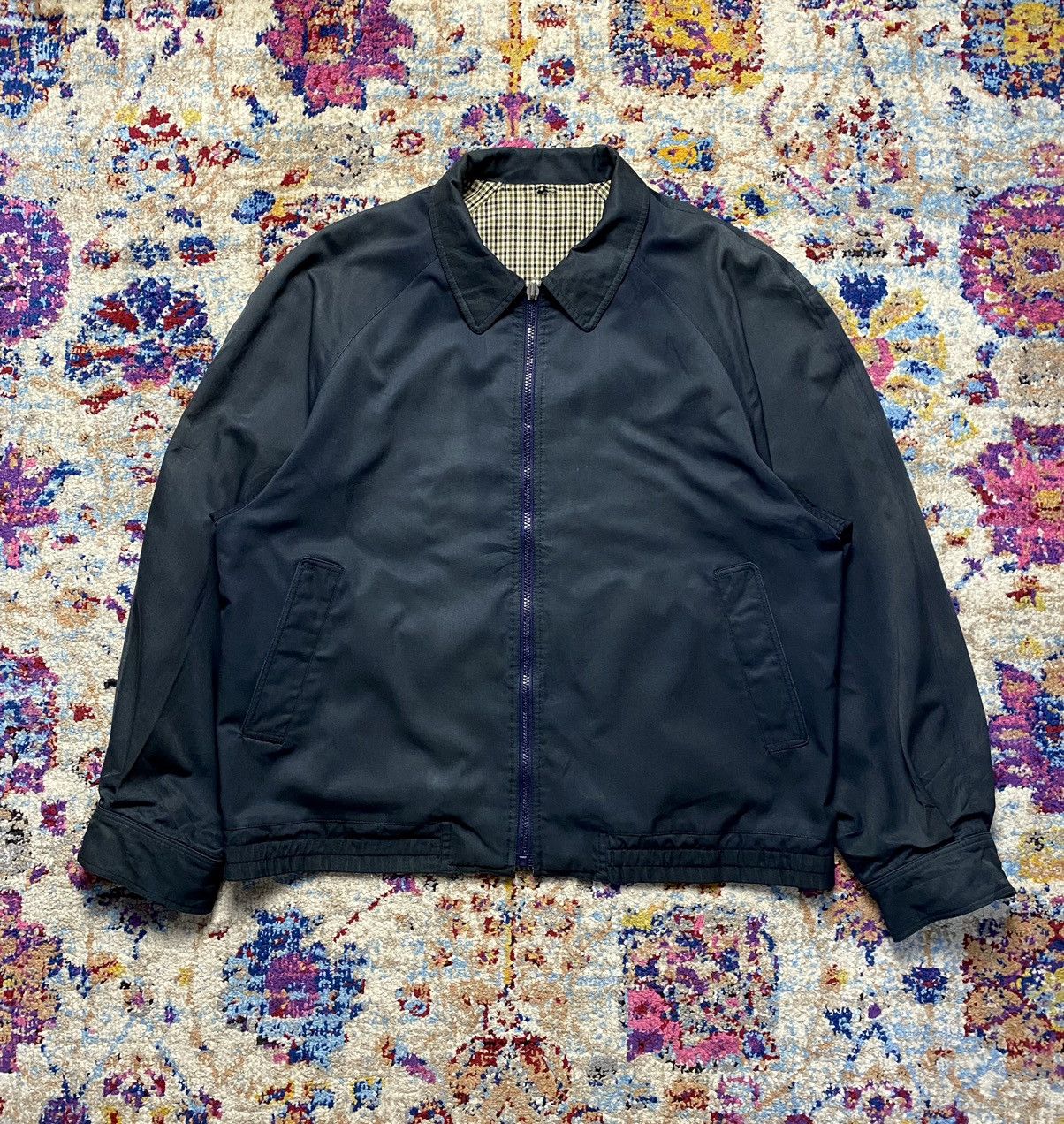 Aquascutum × Vintage 1980s Aquascutum 1st Early model Brackenbury Blouson Coat Size US L / EU 52-54 / 3 - 2 Thumbnail