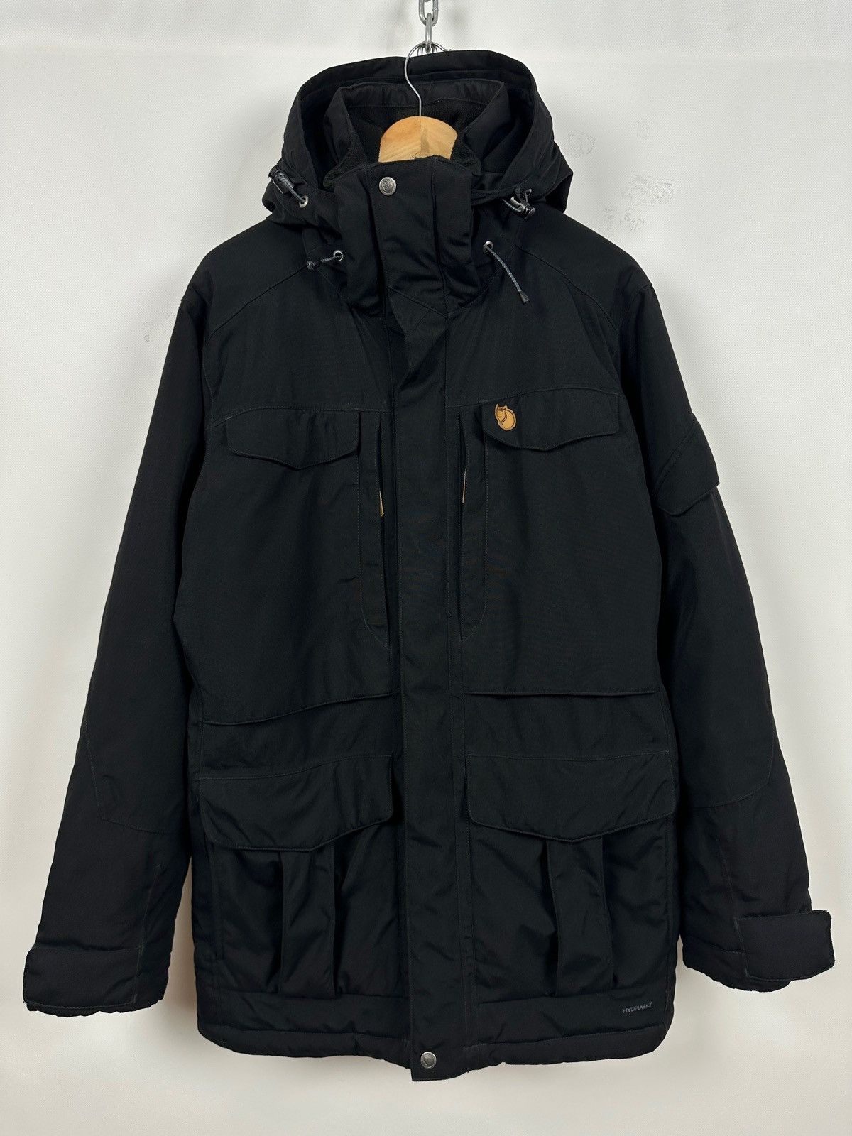 Fjallraven Black Winter Hooded Yupik Parka Jacket