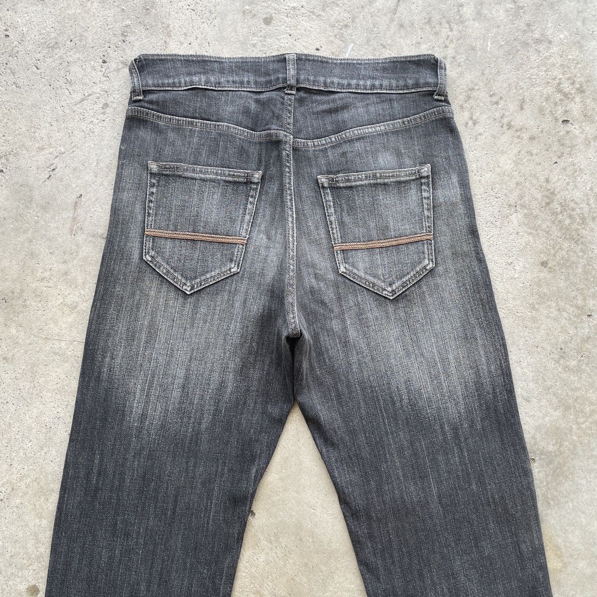 Japanese Brand Vintage Japanese Jeans Black Faded Denim Pants W31x30 Size US 31 - 10 Thumbnail
