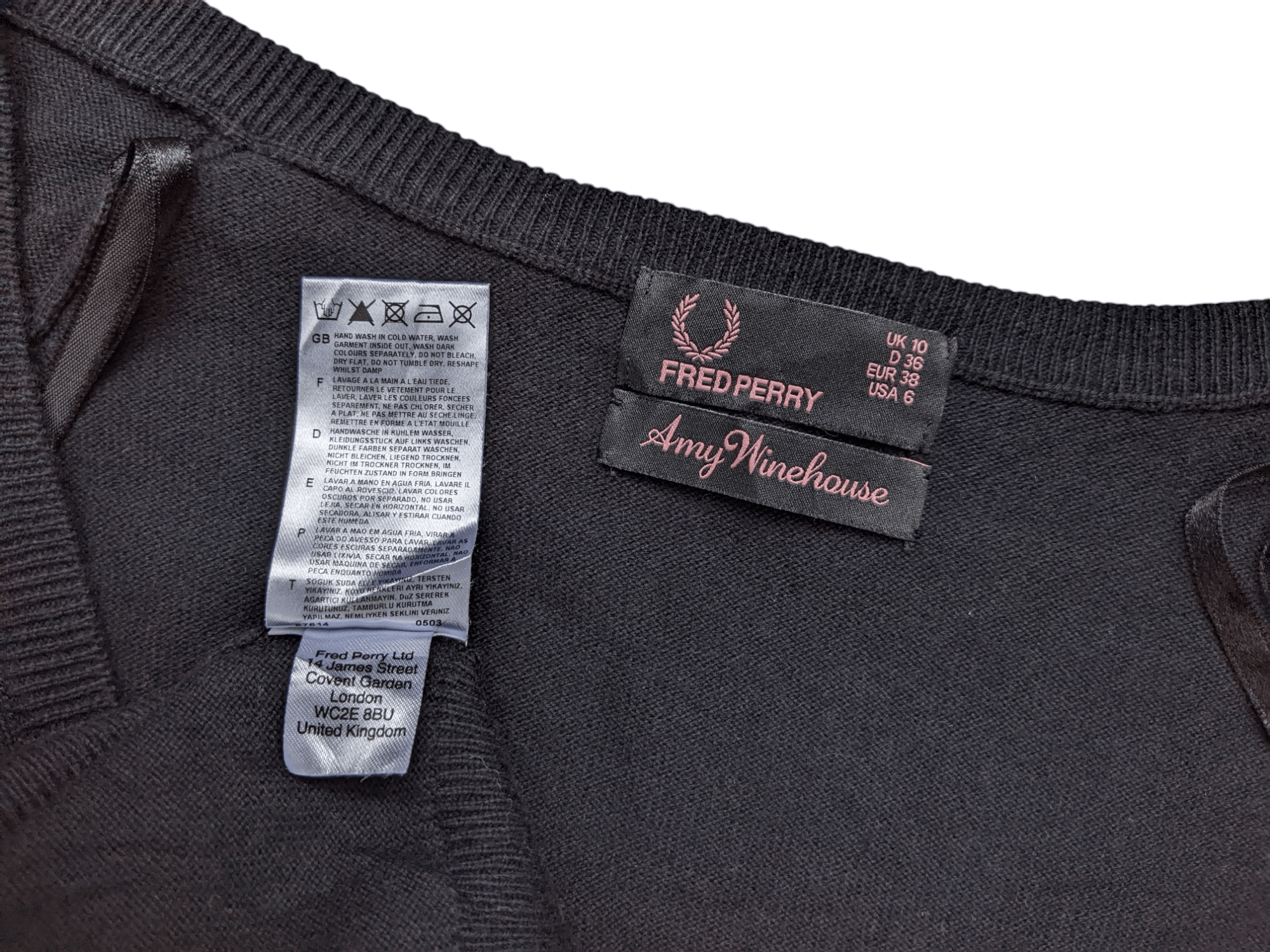 Fred Perry Fred Perry Amy Winehouse Long Jumper Knit Size M / US 6-8 / IT 42-44 - 10 Thumbnail