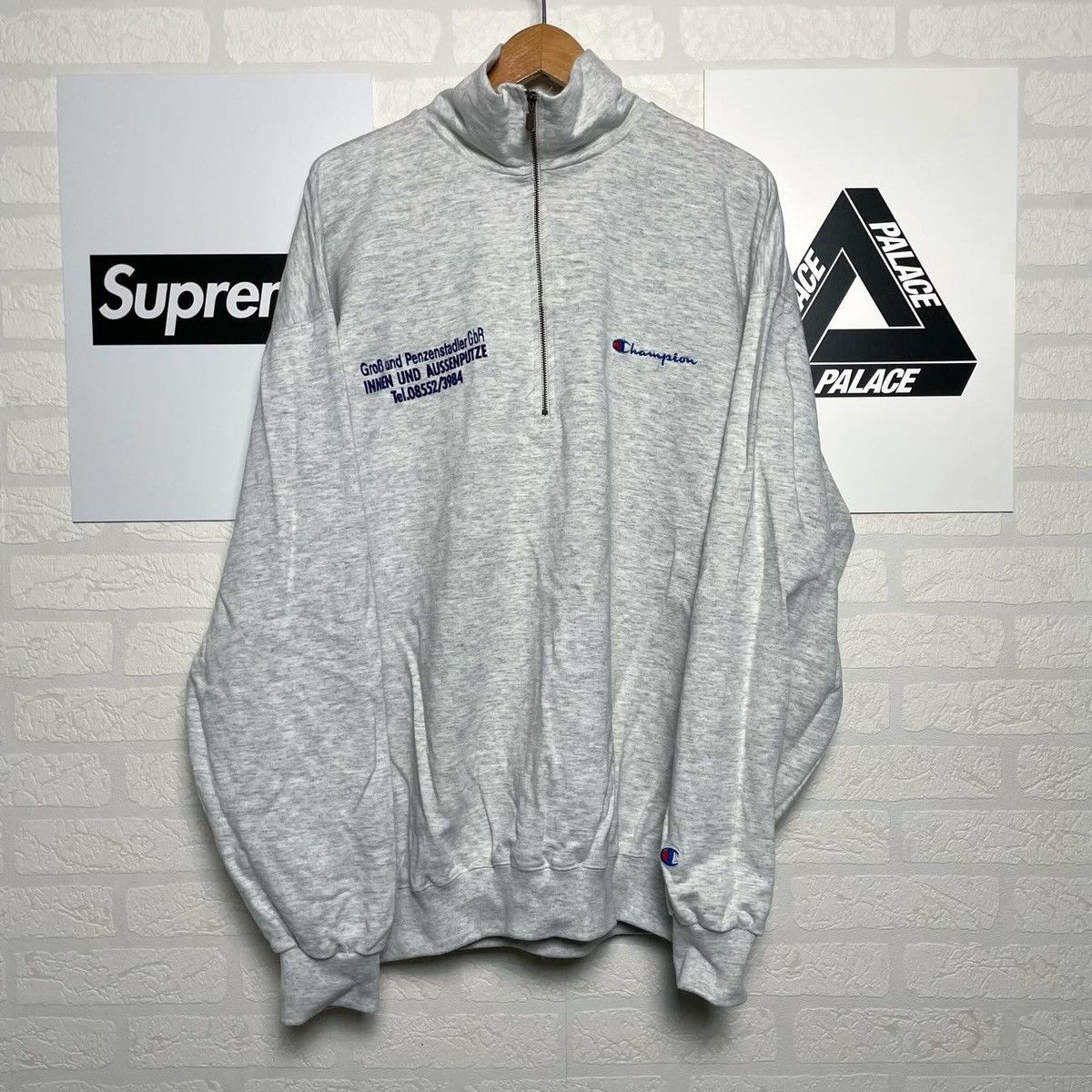 Champion Vintage Champion Half Zip Sweatshirt Hype Sportswear 90s Size US XXL / EU 58 / 5 - 1 Thumbnail
