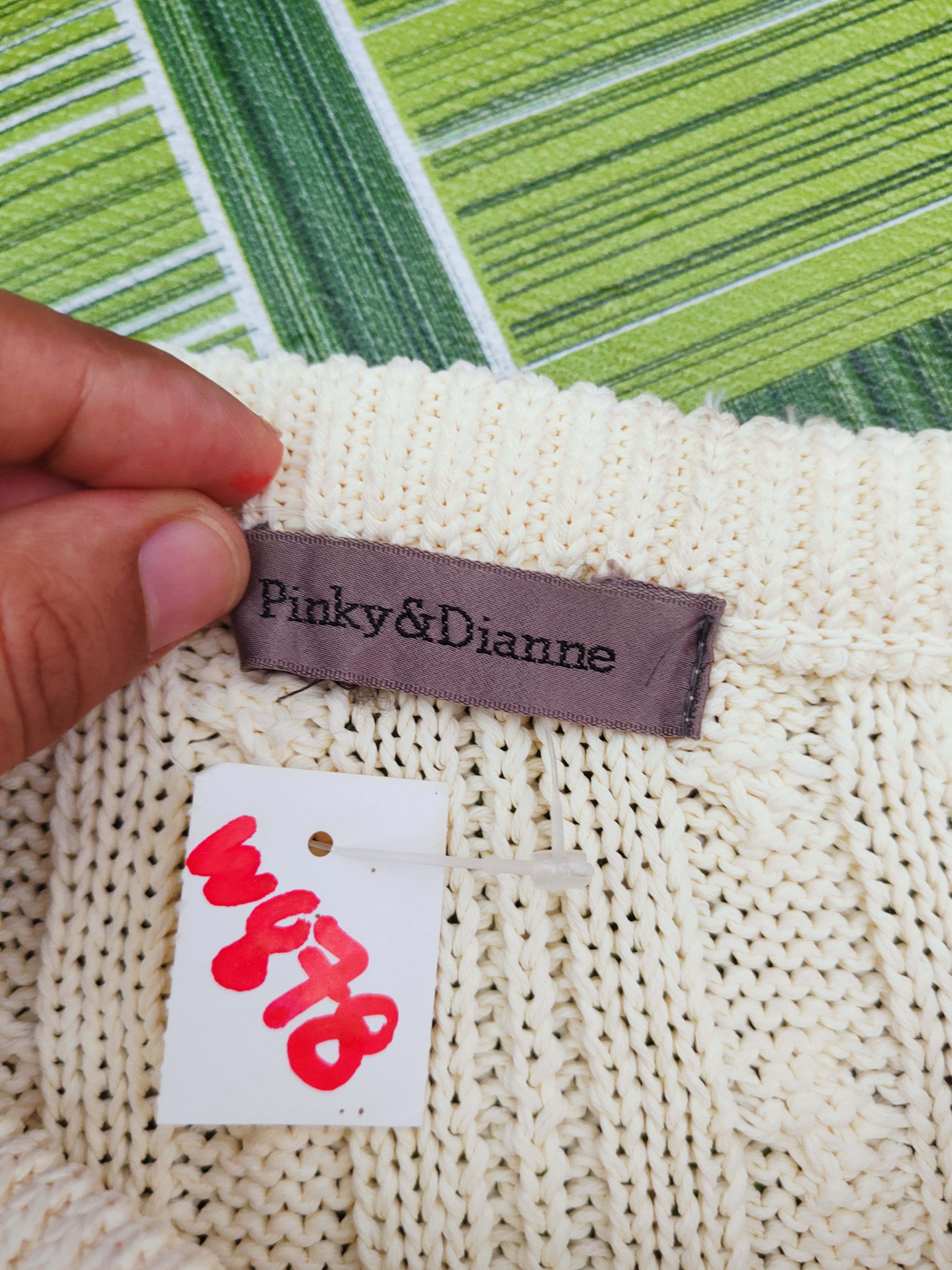 Aran Isles Knitwear × Japanese Brand × Vintage Pinky&Dianne Yellow Knitwear Sweatshirts #W878 Size M / US 6-8 / IT 42-44 - 12 Thumbnail