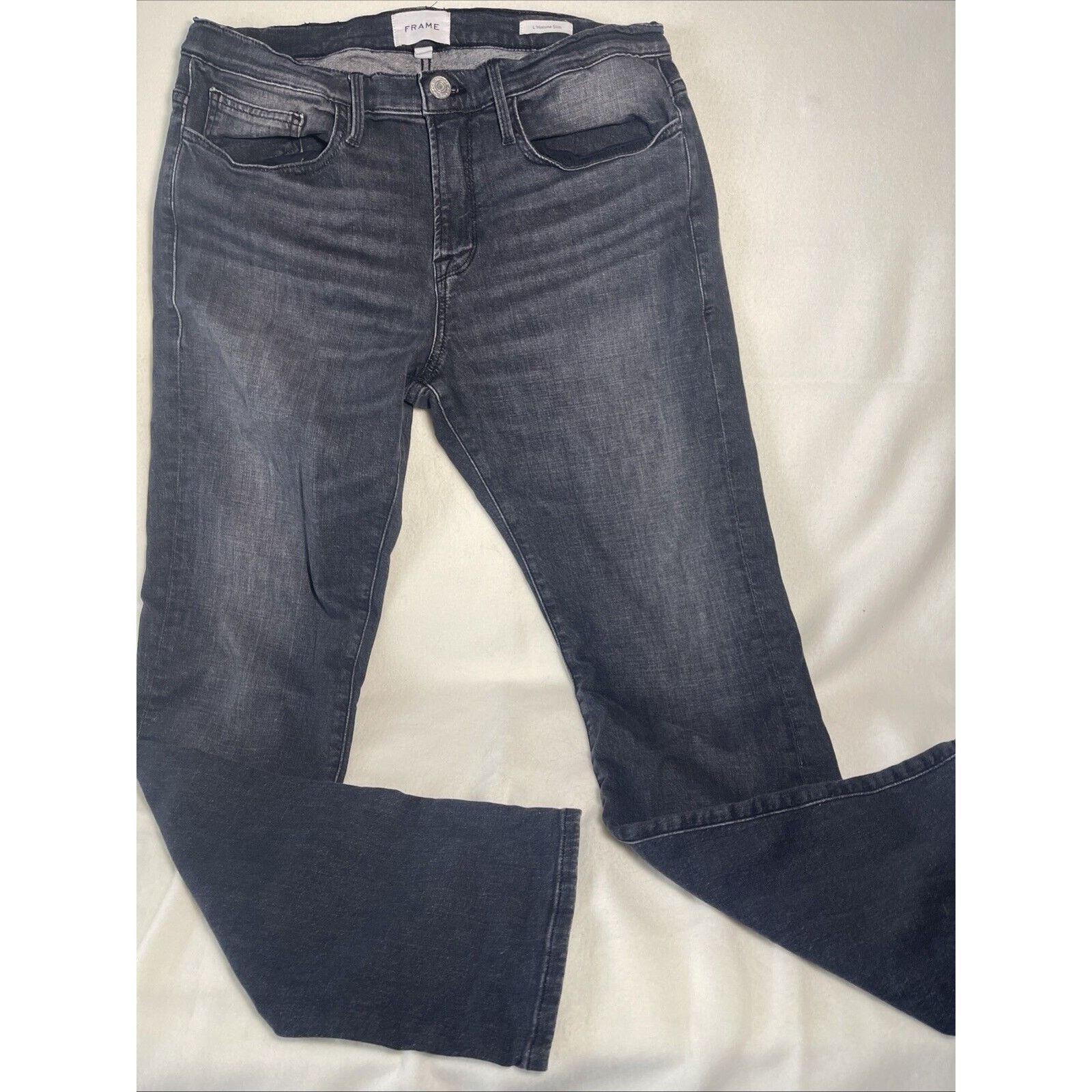 Frame Frame Jeans Women’s Size 33 L'Homme Slim Black Denim Pants Size 33" - 1 Thumbnail