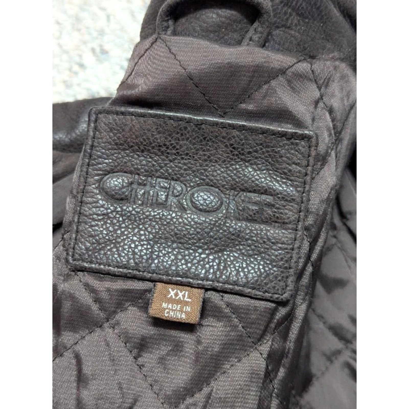 Cherokee vintage 1990s bomber jacket 2XL cowhide leather PATINA motorcycle y2k mad max Size US XXL / EU 58 / 5 - 5 Thumbnail