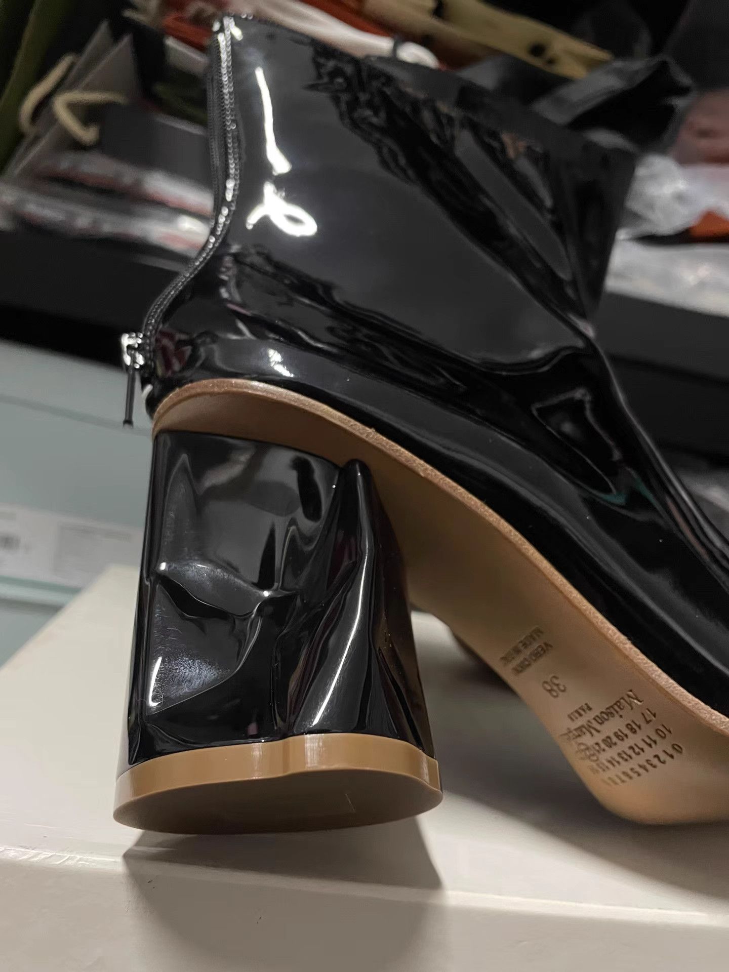 Maison Margiela Maison Margiela Patent Leather Ankle Boots K6 Size US 8 / IT 38 - 3 Thumbnail