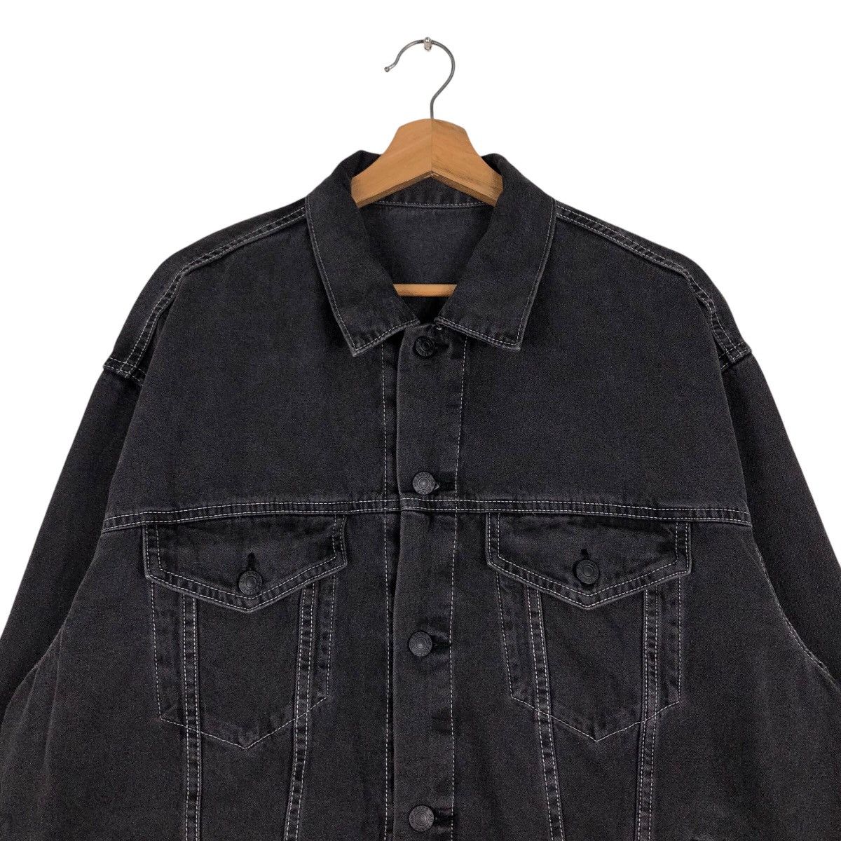 Vintage 📌Vintage Trucker Denim Jacket Biker Gu Japan Issey Miyake Size US L / EU 52-54 / 3 - 4 Thumbnail