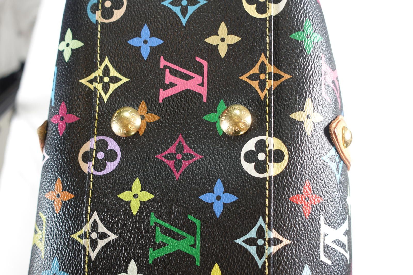Louis Vuitton Louis Vuitton x Takashi Murakami Alma PM Handbag in Black Size ONE SIZE - 10 Thumbnail