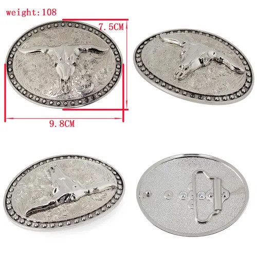 Designer Crazy Vintage Belt Riveted Belts Menswear Accessories Size ONE SIZE - 4 Thumbnail