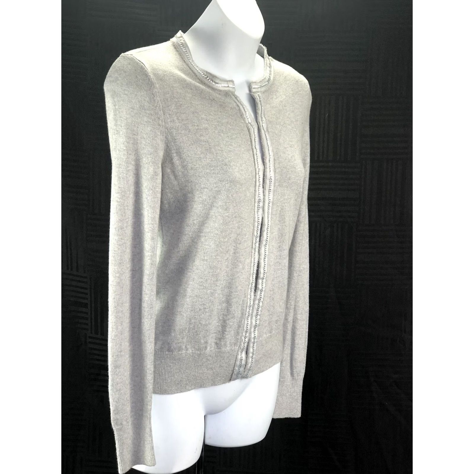 Banana Republic Banana Republic cardigan sweater XSP gray long sleeve hook front Y2K Grunge Boho Womens Size XS / US 0-2 / IT 36-38 - 3 Thumbnail