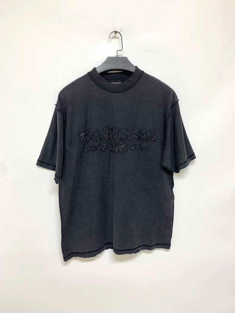 Balenciaga Letter Logo Short Sleeve Size S