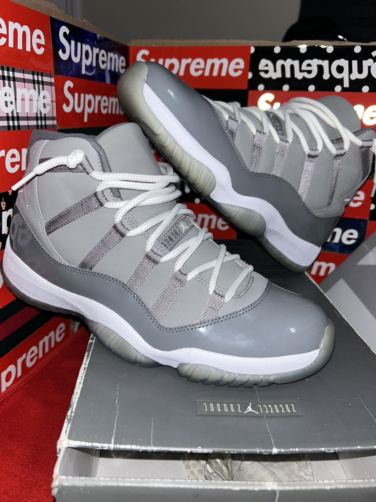 Jordan Brand Jordan 11 Retro Cool Grey (2010) size 12 RARE SHOE Size US 12 / EU 45 - 1 Thumbnail