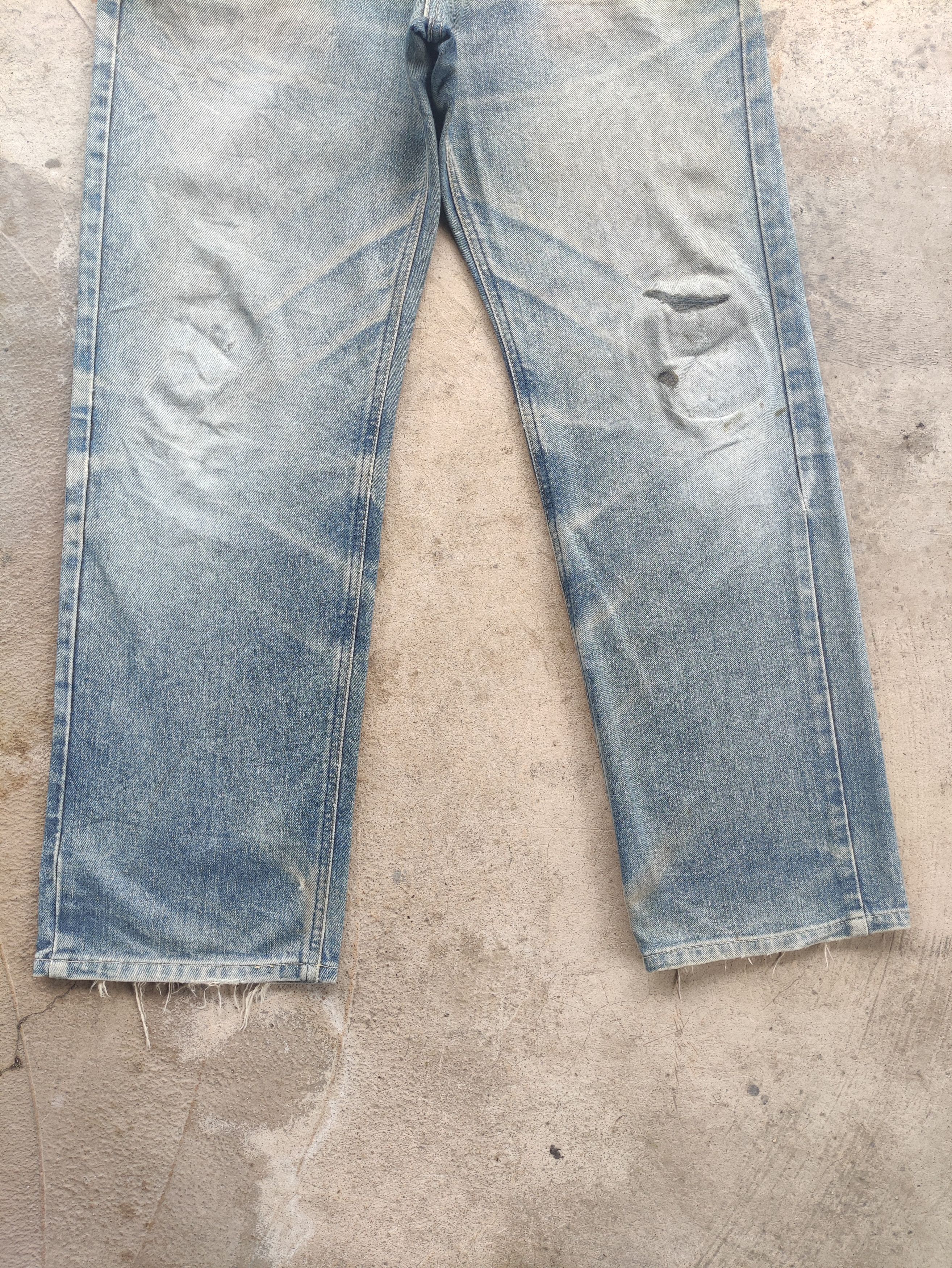 Lee Vintage Lee Distressed Denim Faded Pants W31 Size US 31 - 4 Thumbnail