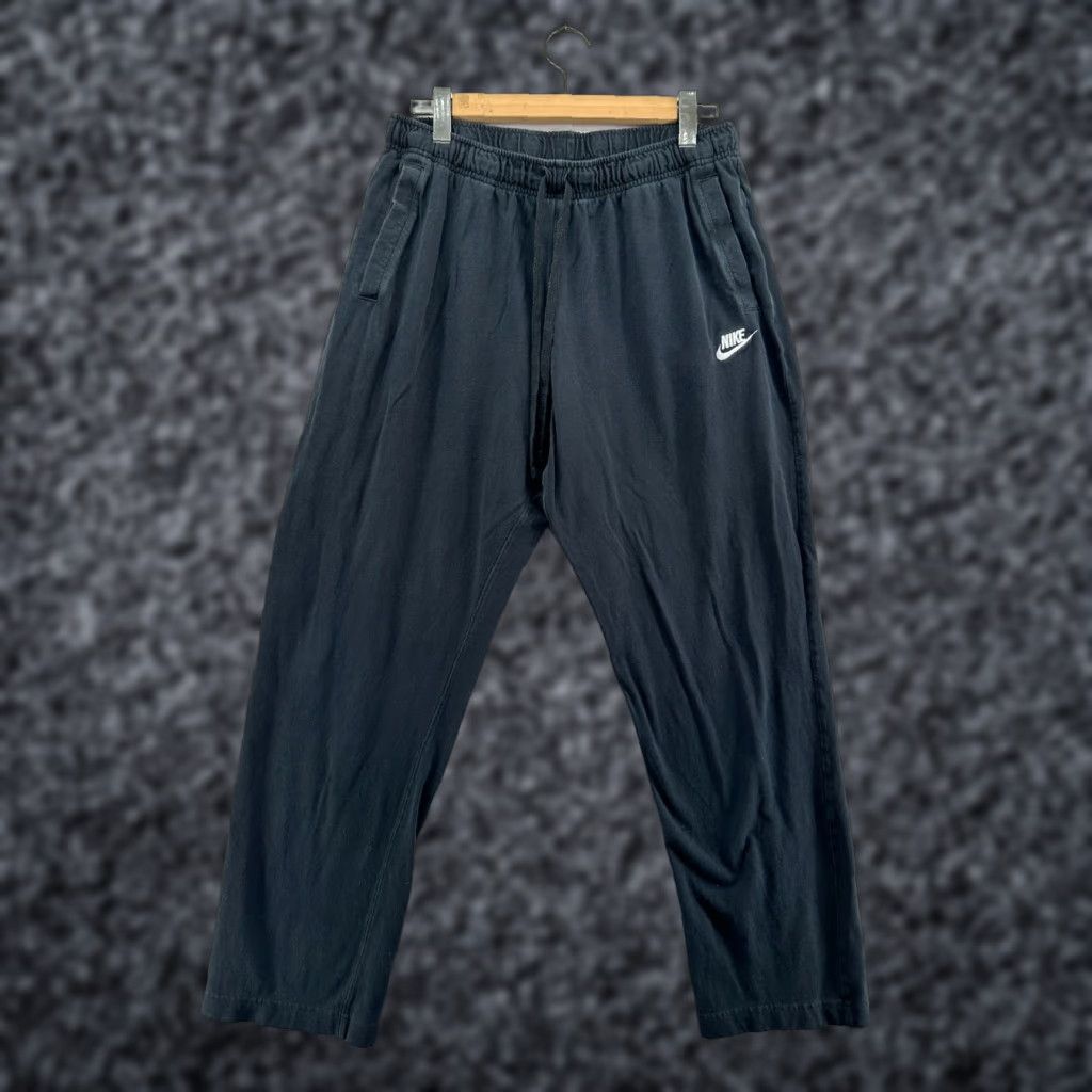 Nike Sweatpants Black XL Men Elastic Waist Drawstring Pockets Regular Fit Pants