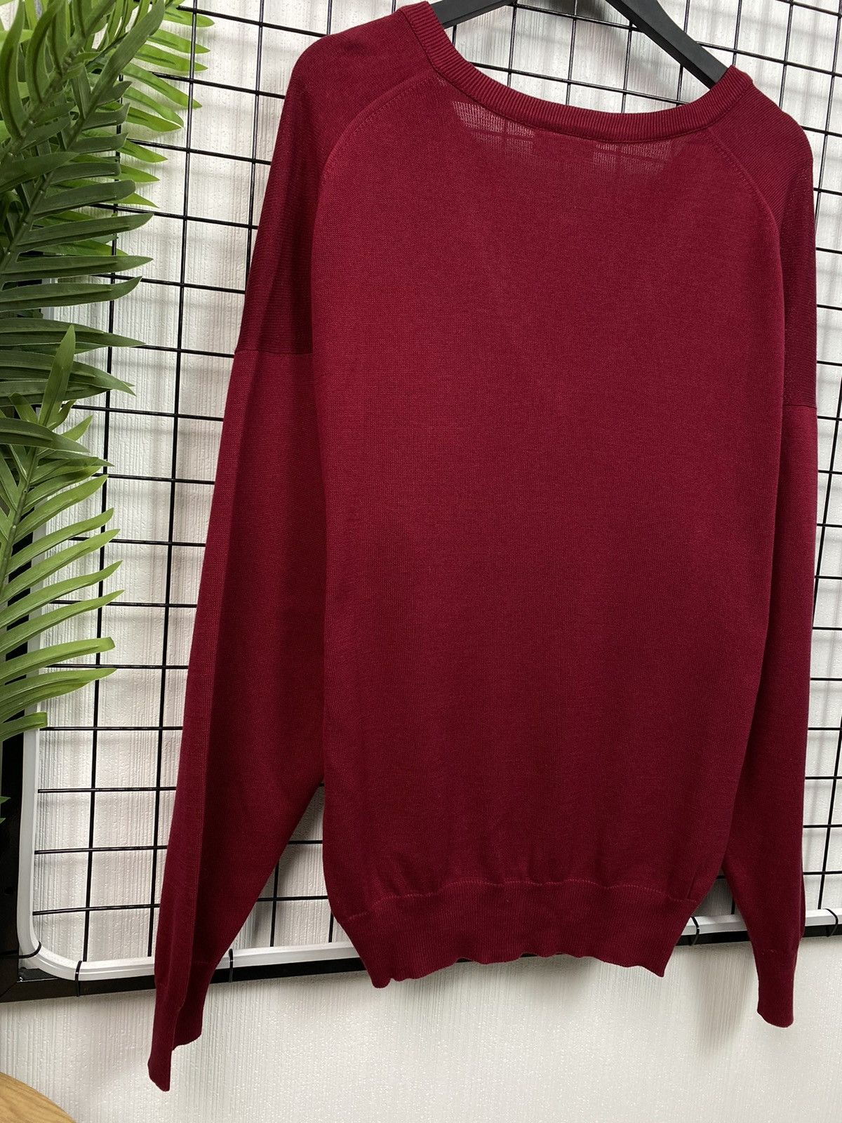 Lacoste × Vintage VINTAGE LACOSTE RED V-NECK SWEATER CHEMISE SIZE 6 MEN XL Size US XL / EU 56 / 4 - 14 Thumbnail