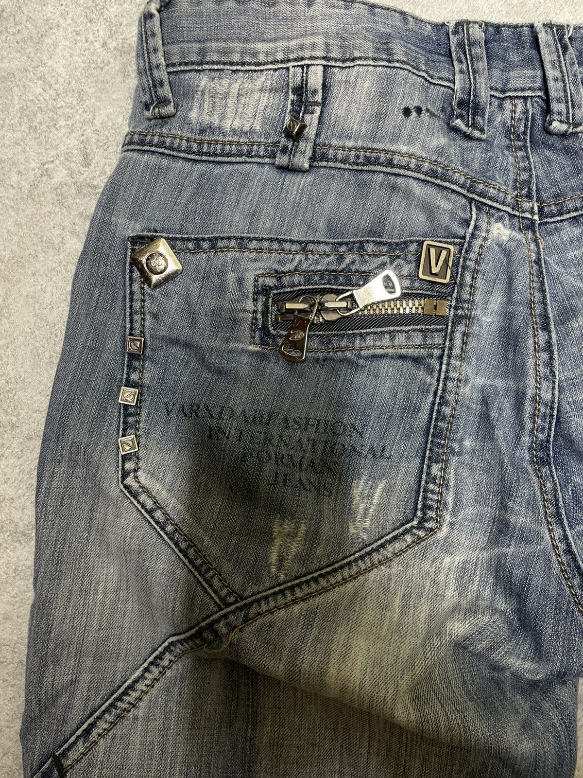 If Six Was Nine × Japanese Brand × Le Grande Bleu (L.G.B.) Y2K Distress Cuffs Denim IFSIXWASNINE Style Size US 33 - 9 Thumbnail