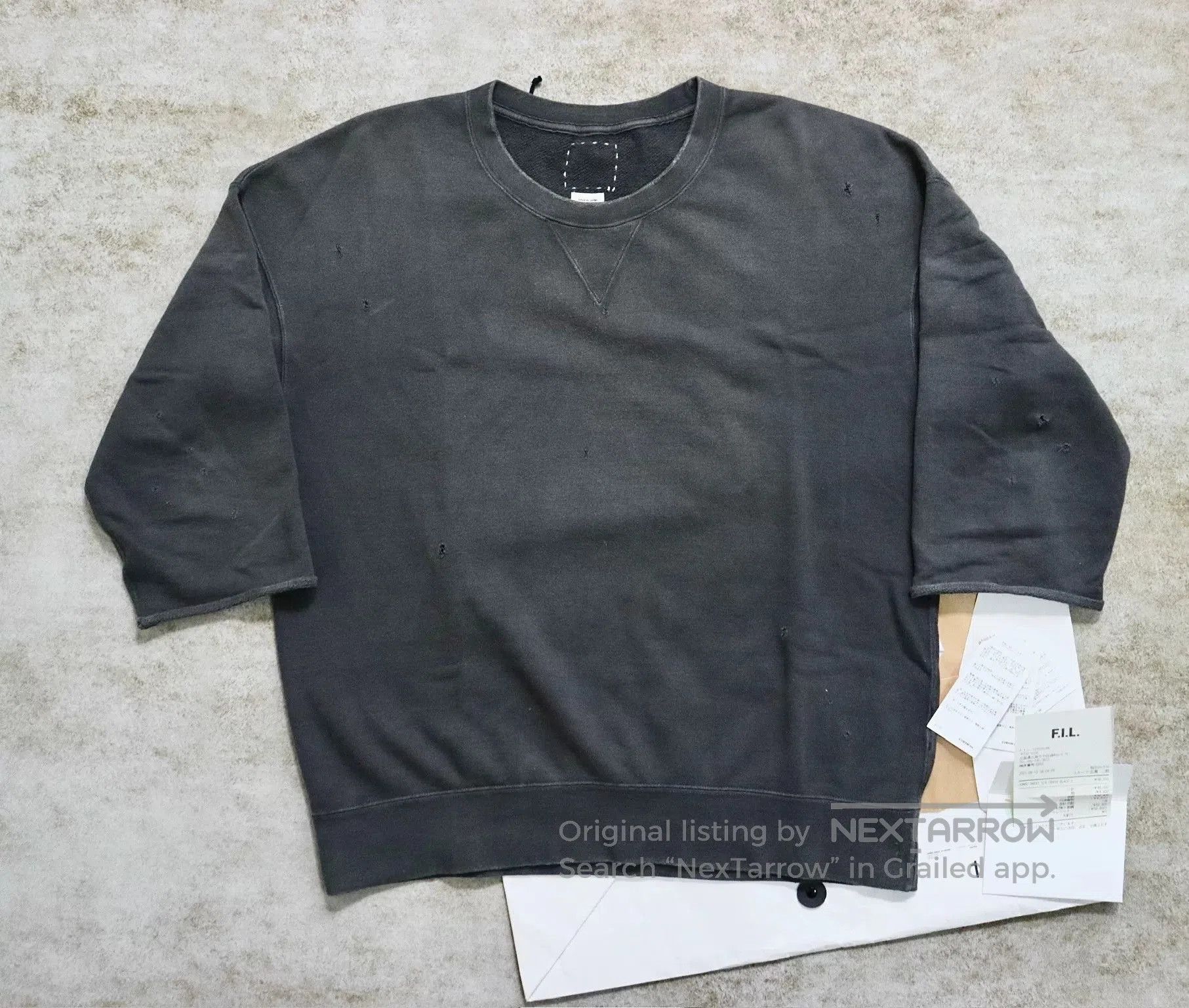 Visvim Visvim 21AW Jumbo Sweat 3/4 Crash. Size US S / EU 44-46 / 1 - 1 Thumbnail