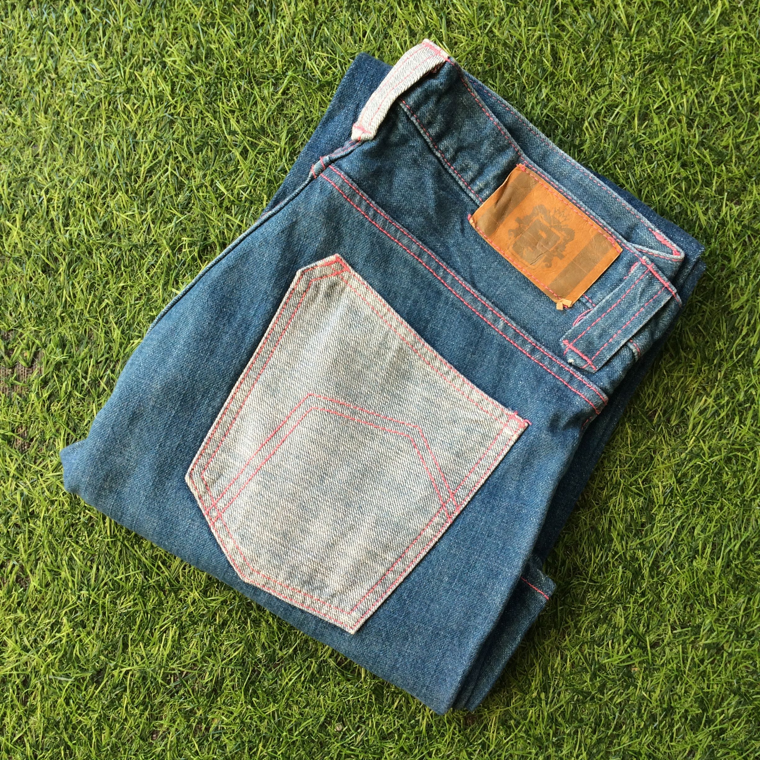 Japanese Brand Japanese Contrast Pocket Bootcut Jeans #D-517 Size US 29 - 8 Thumbnail