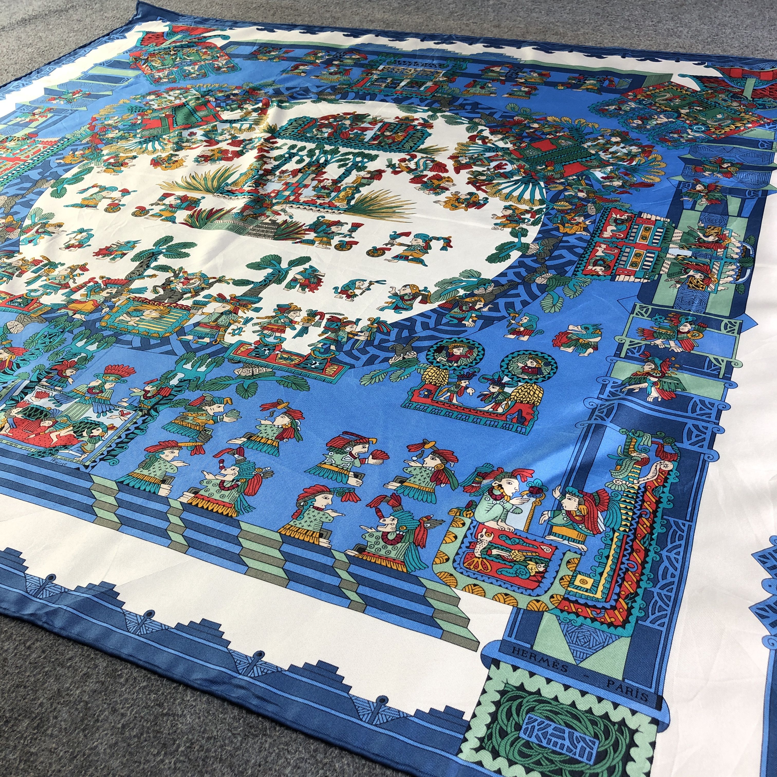 Hermes Hermes Astres et Soleils BY ANNIE FAIVRE Silk Scarf M1134 Size ONE SIZE - 3 Thumbnail