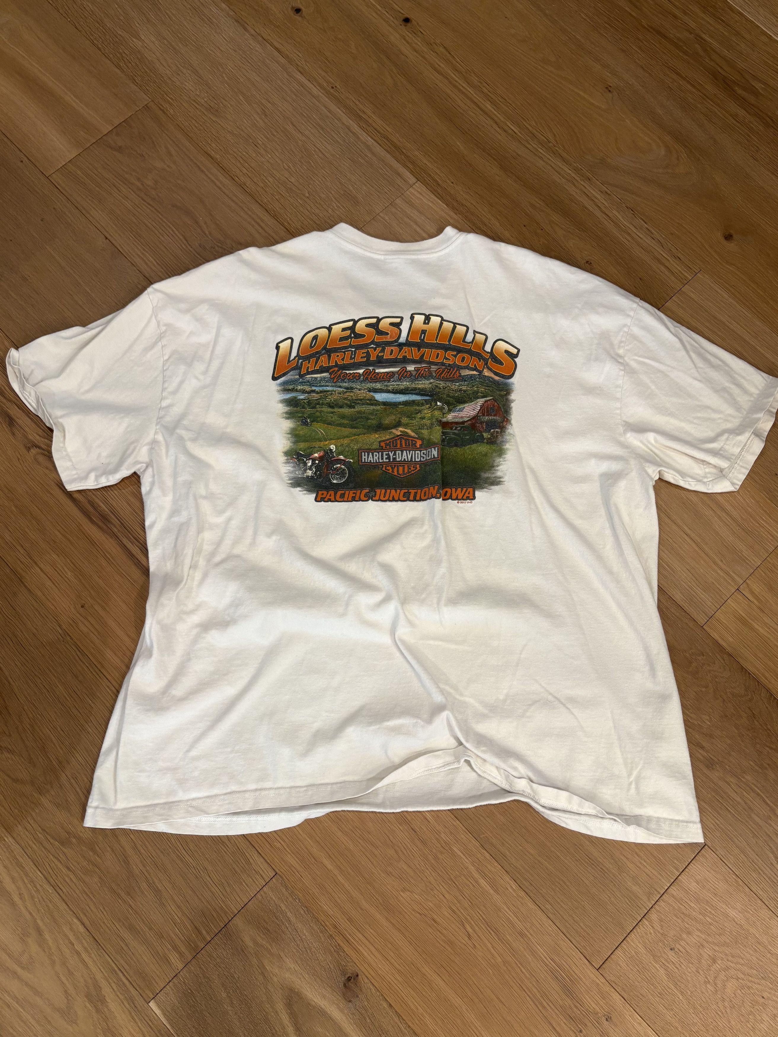Harley Davidson Vintage Harley Davidson Smokey Skull Graphic T Shirt Size US XXL / EU 58 / 5 - 3 Thumbnail